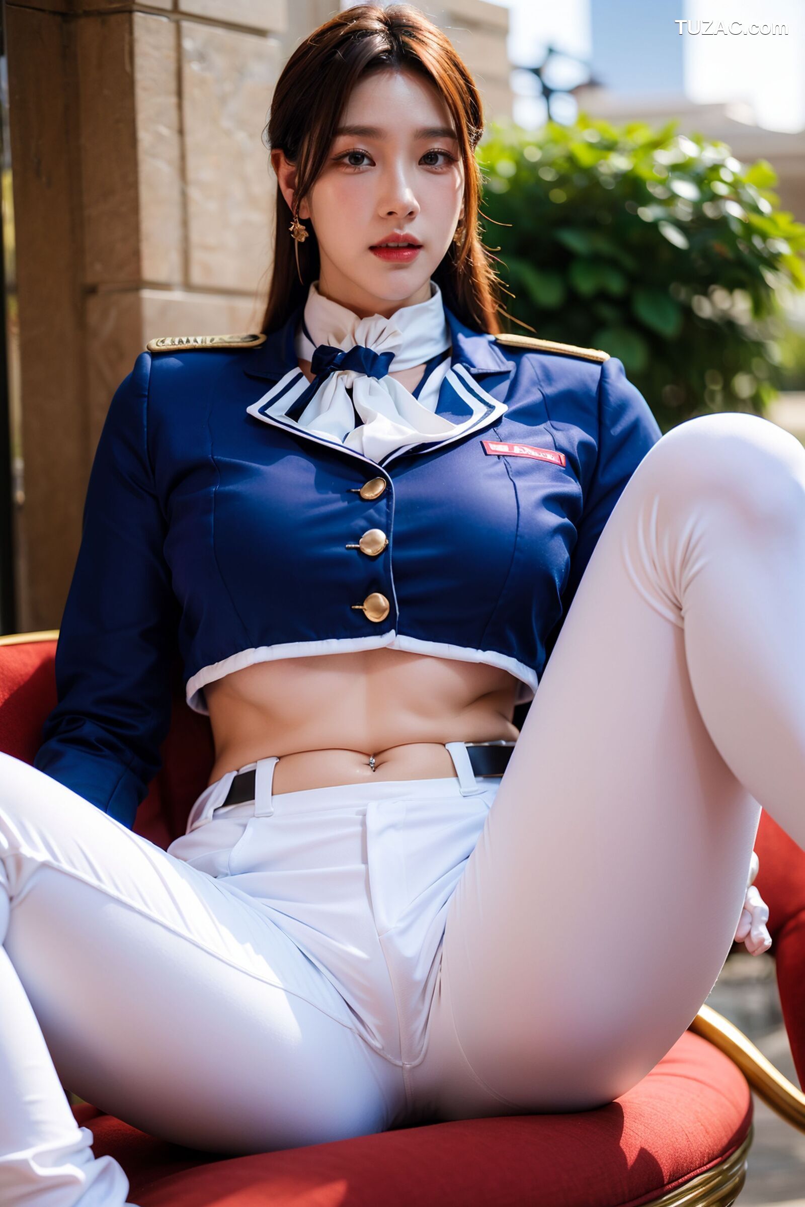 AI美女-超写实-女军官-纯净版