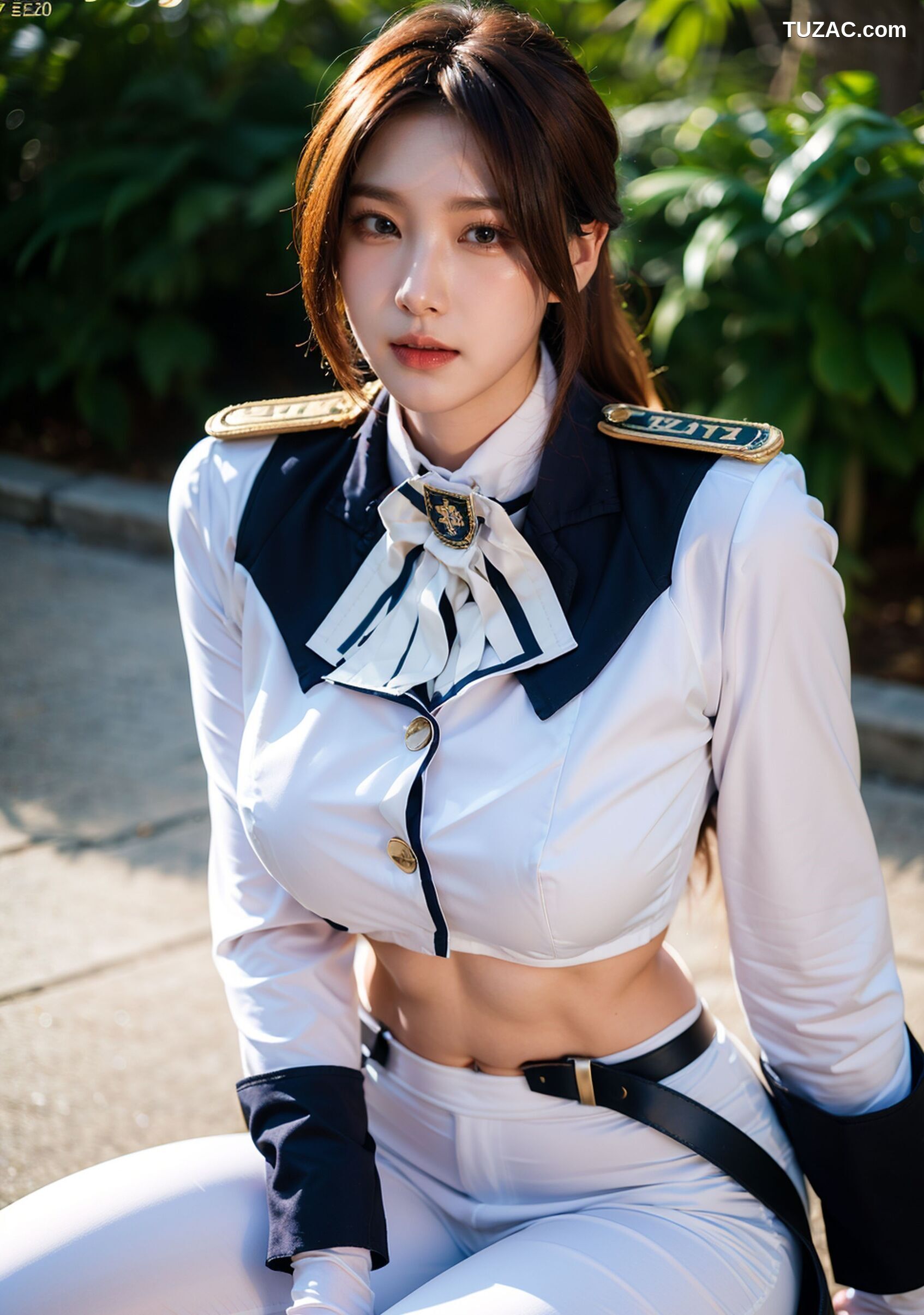 AI美女-超写实-女军官-纯净版