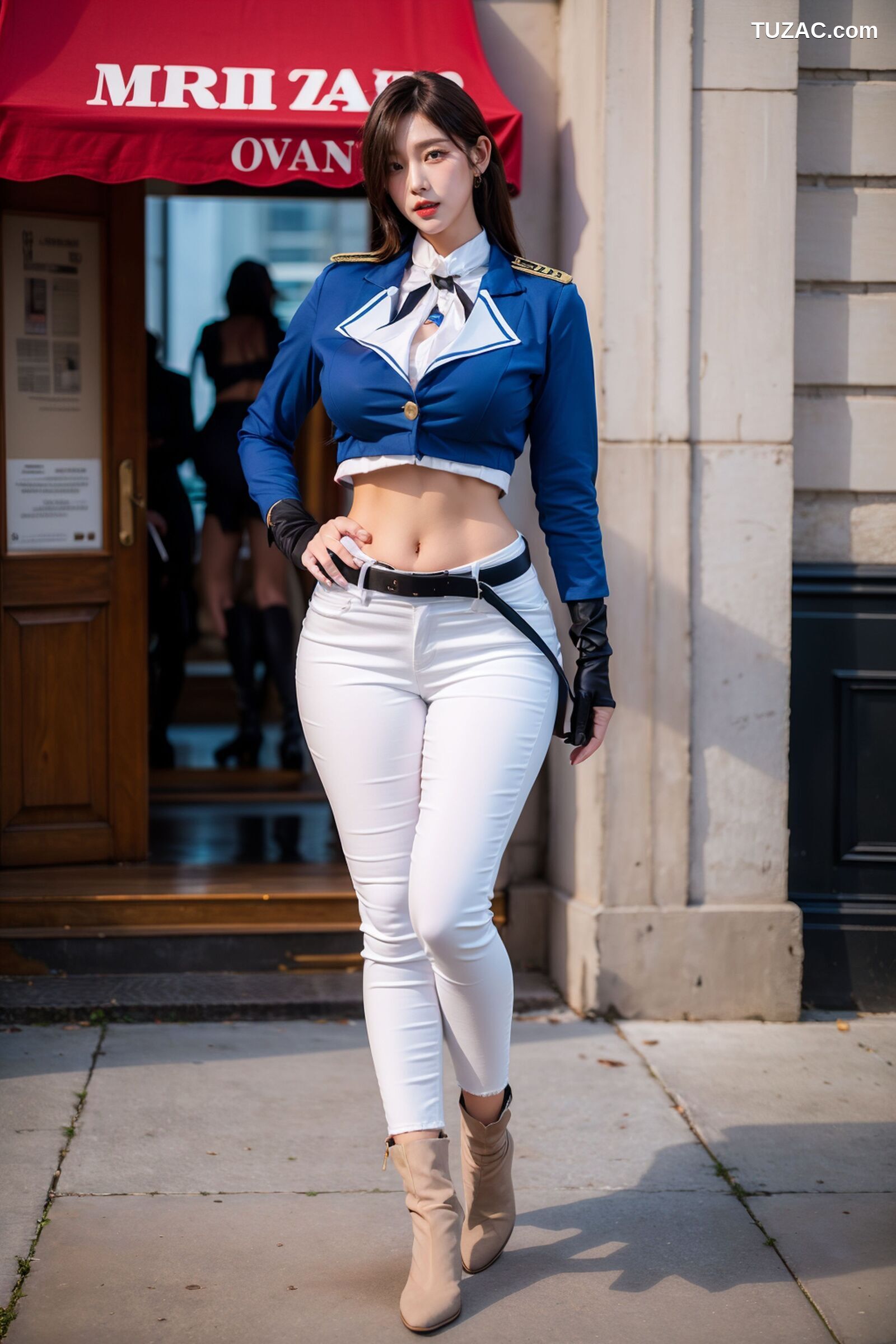 AI美女-超写实-女军官-纯净版