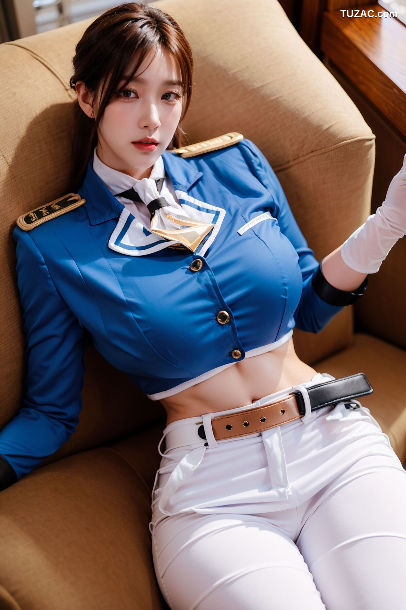 AI美女-超写实-女军官-纯净版