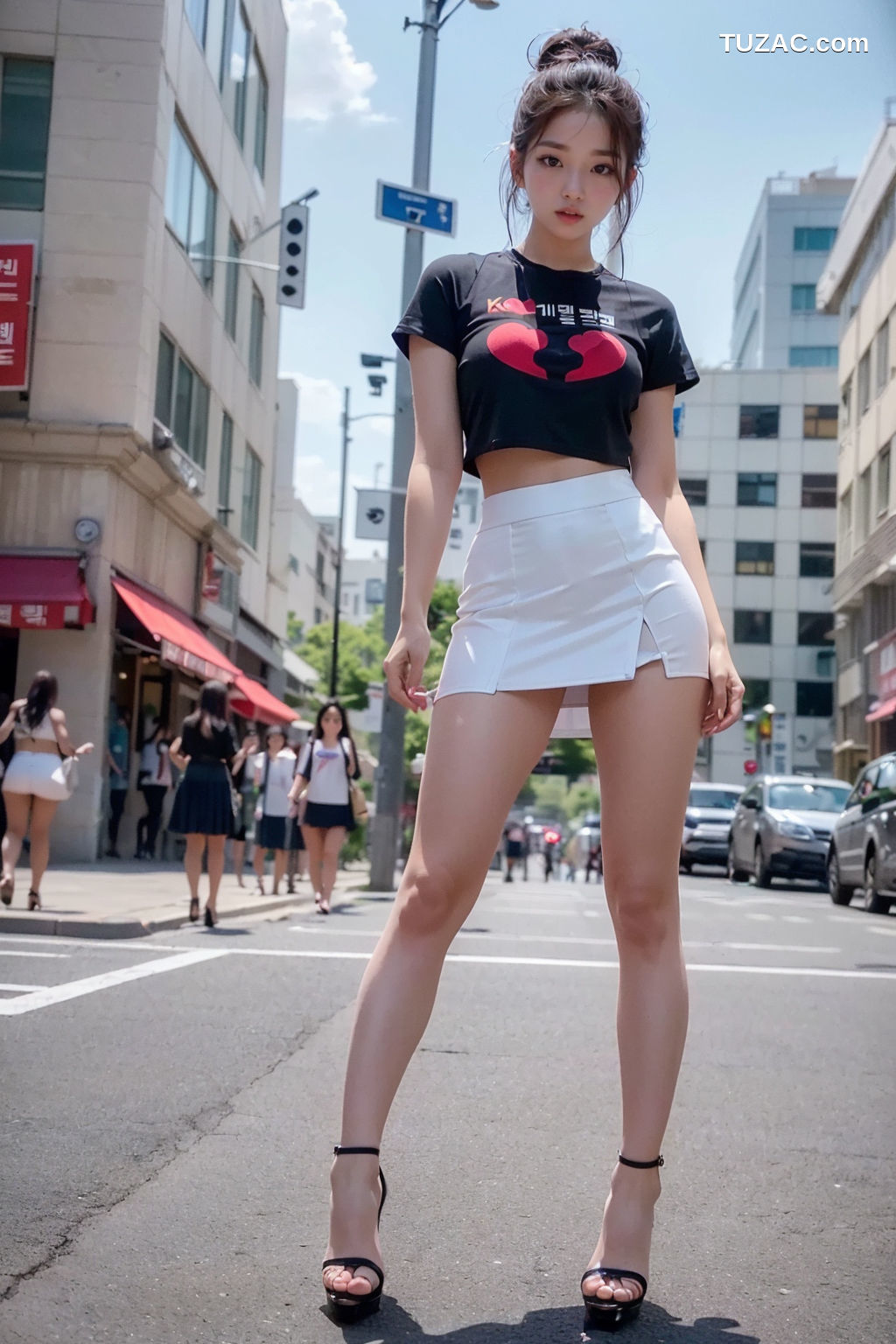 AI美女-超写实-户外性感服饰
