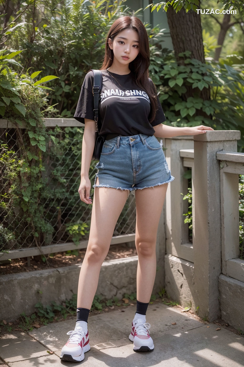 AI美女-超写实-户外性感服饰