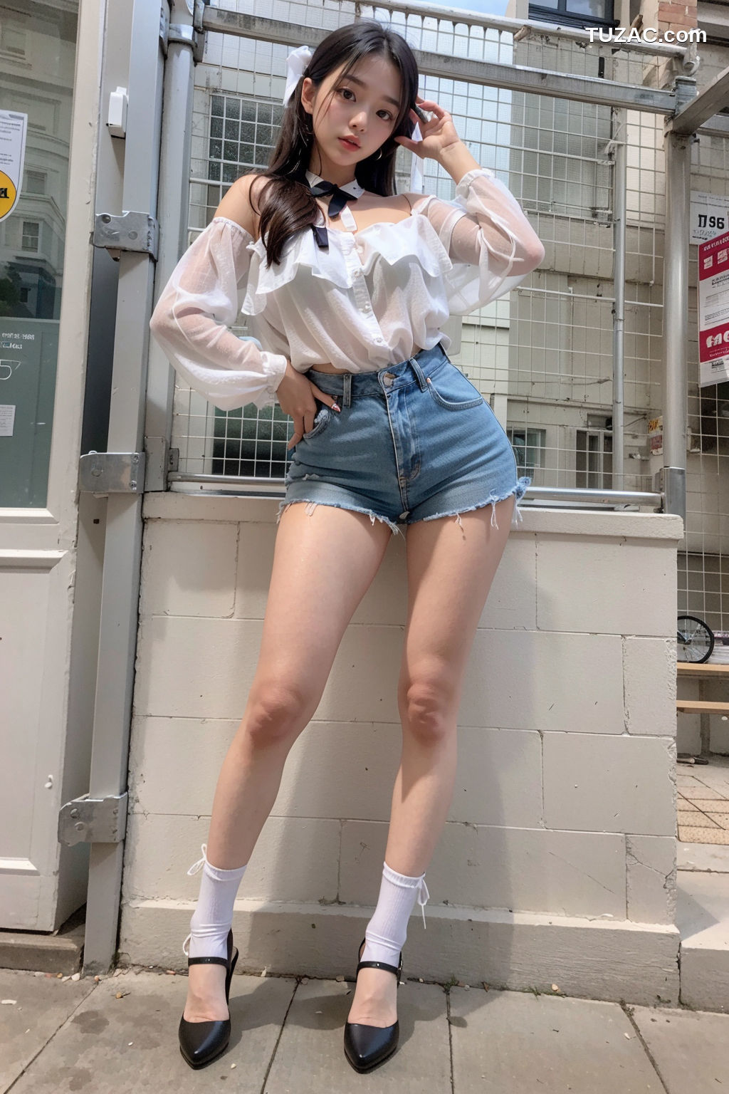 AI美女-超写实-户外性感服饰