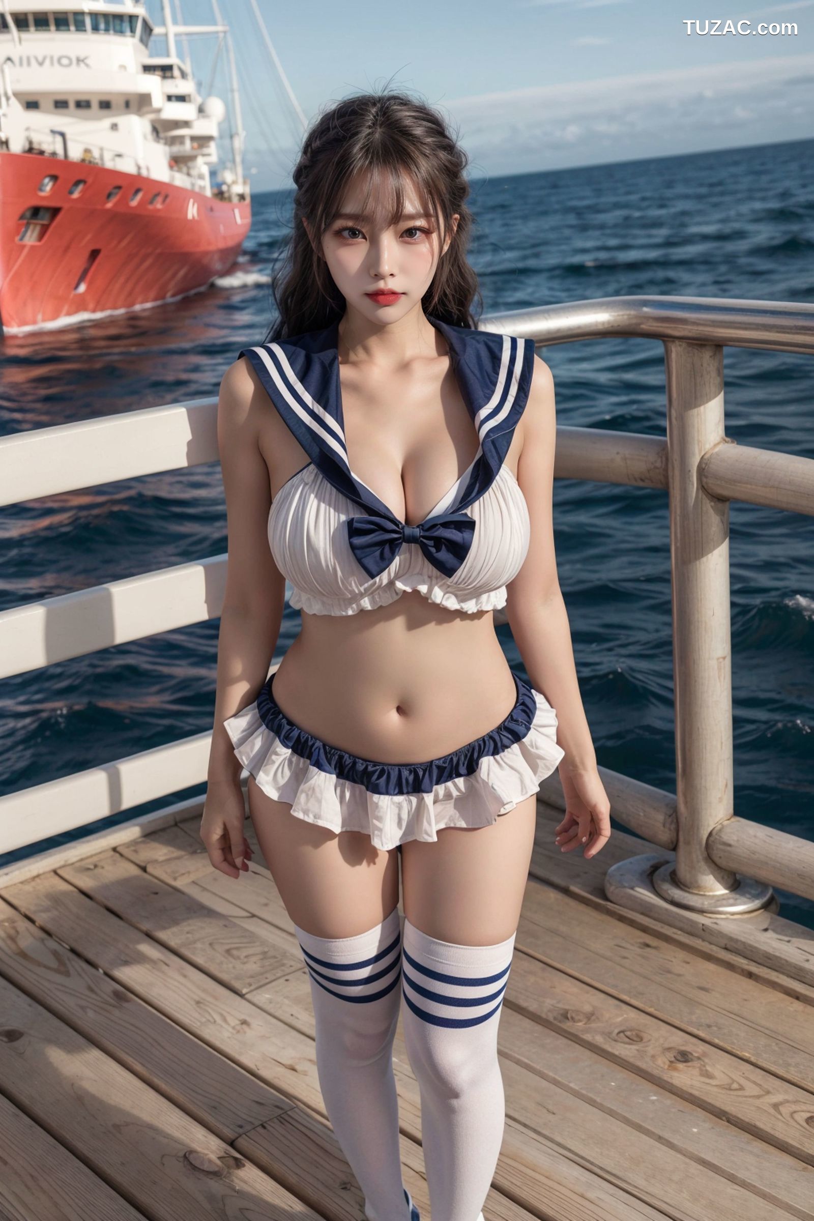 AI美女-超写实-水手装