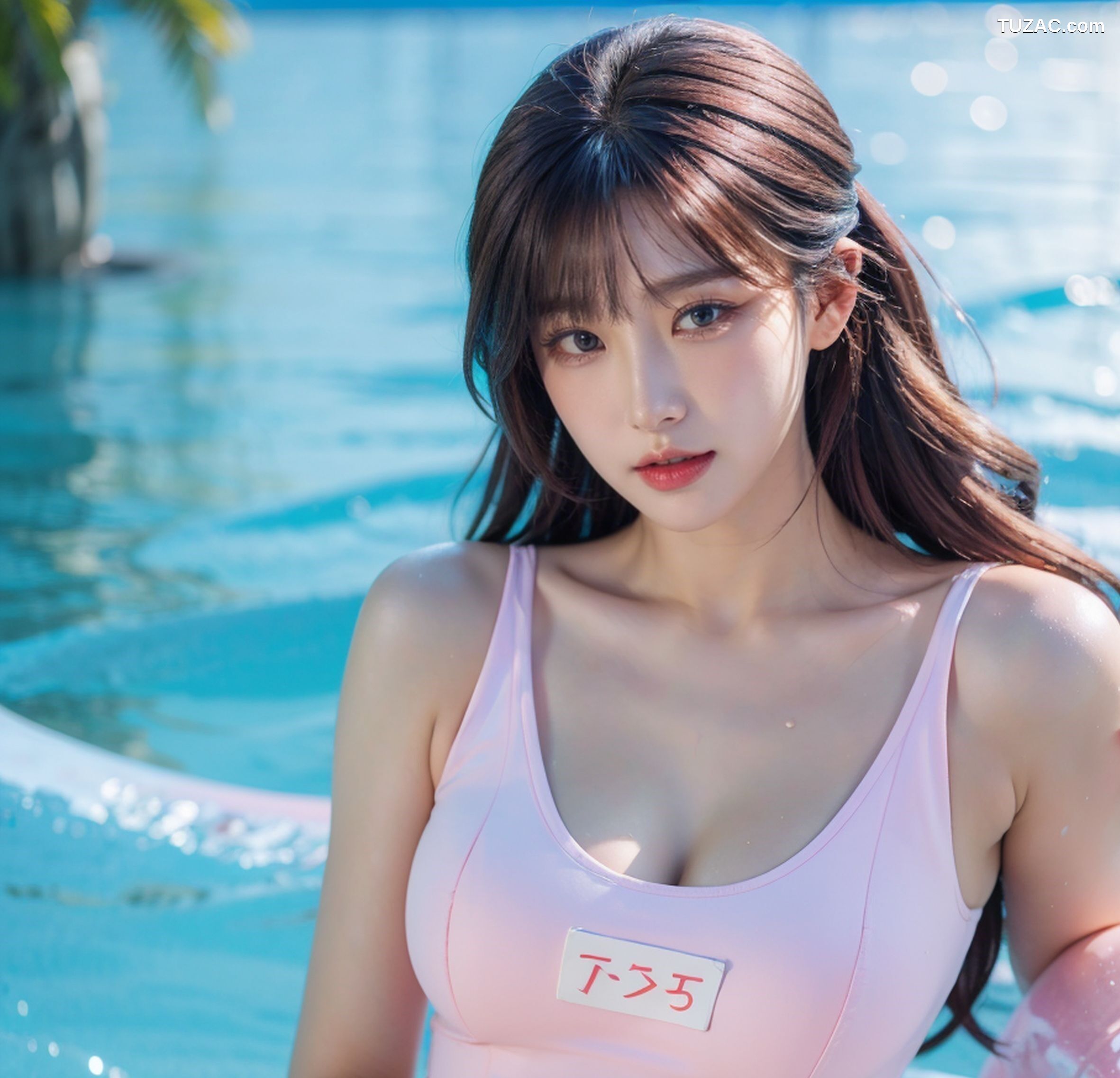 AI美女-超写实-泳池死库水美女-18禁