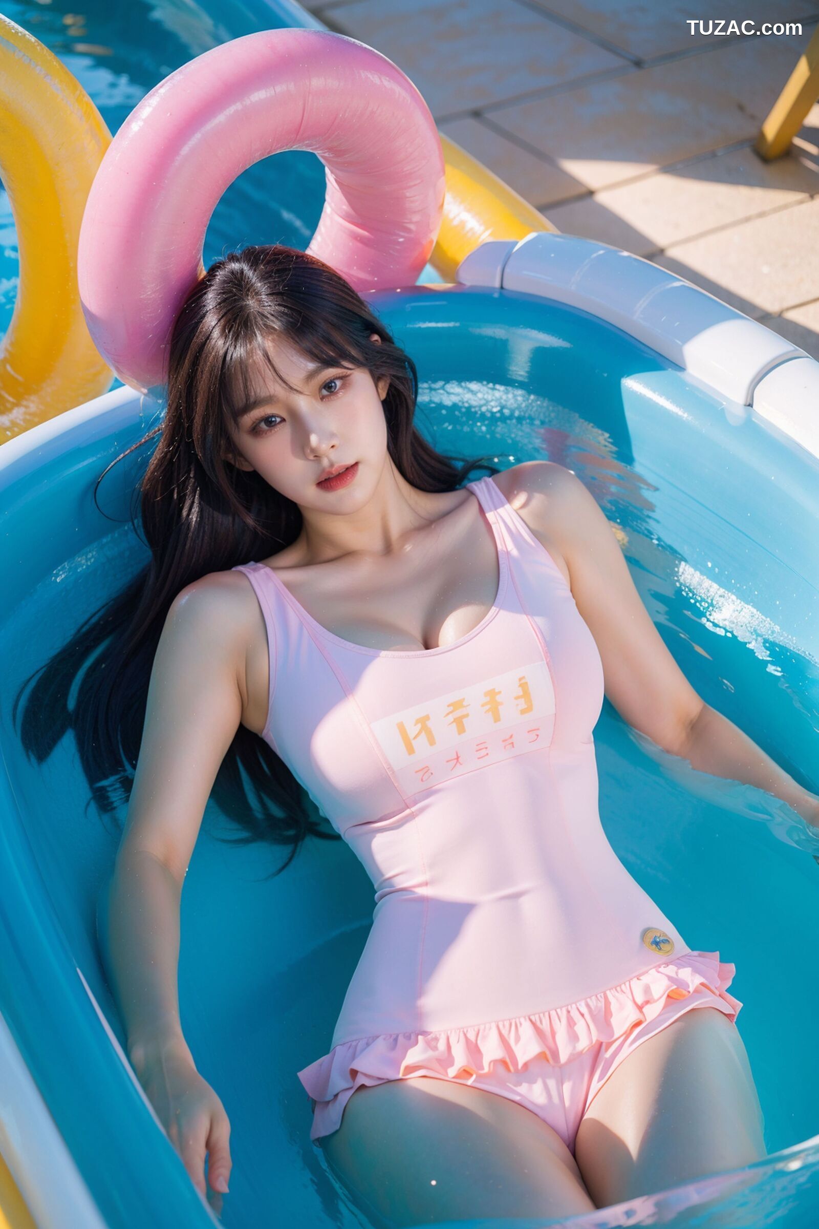 AI美女-超写实-泳池死库水美女-18禁