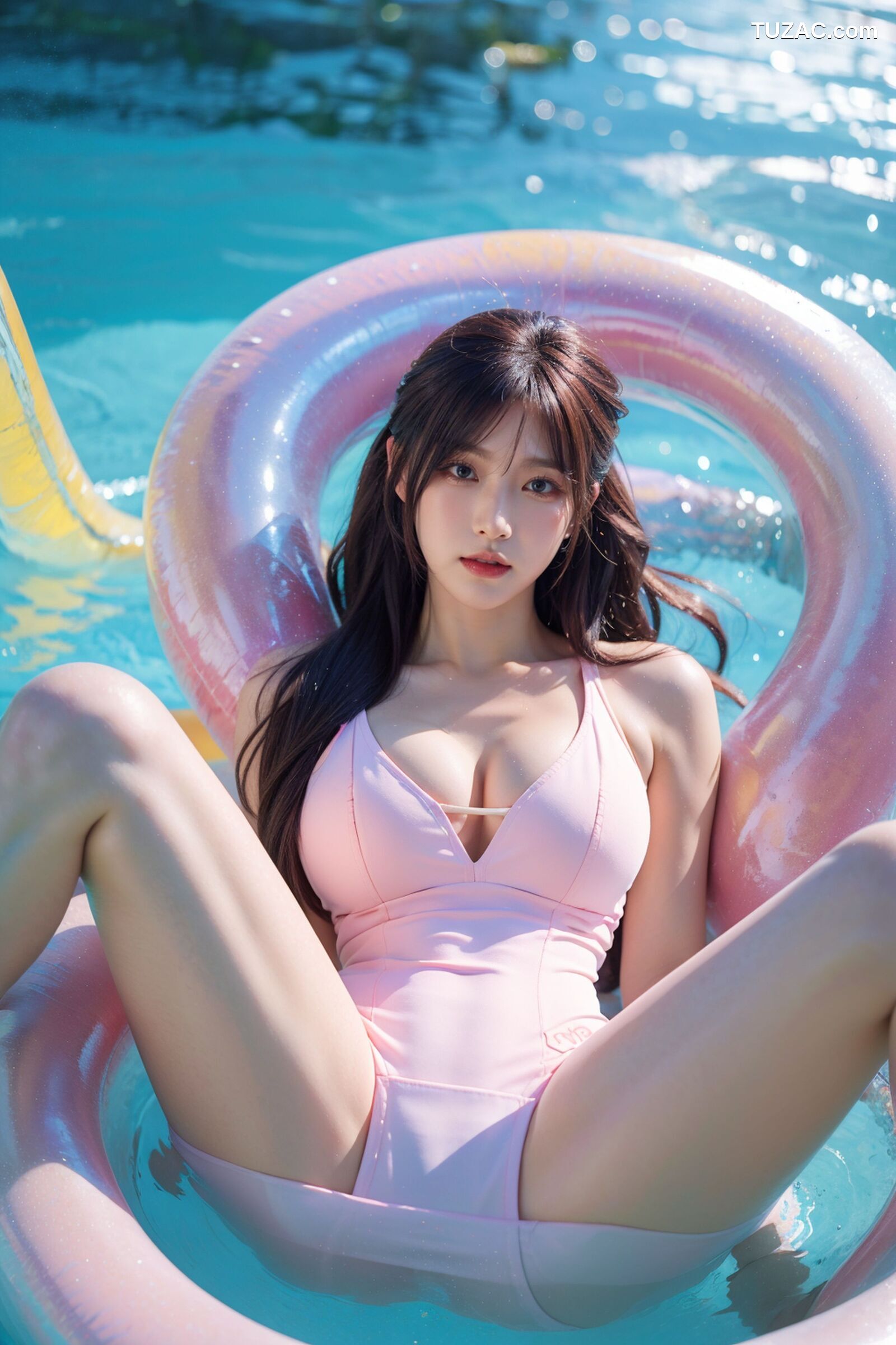AI美女-超写实-泳池死库水美女-18禁
