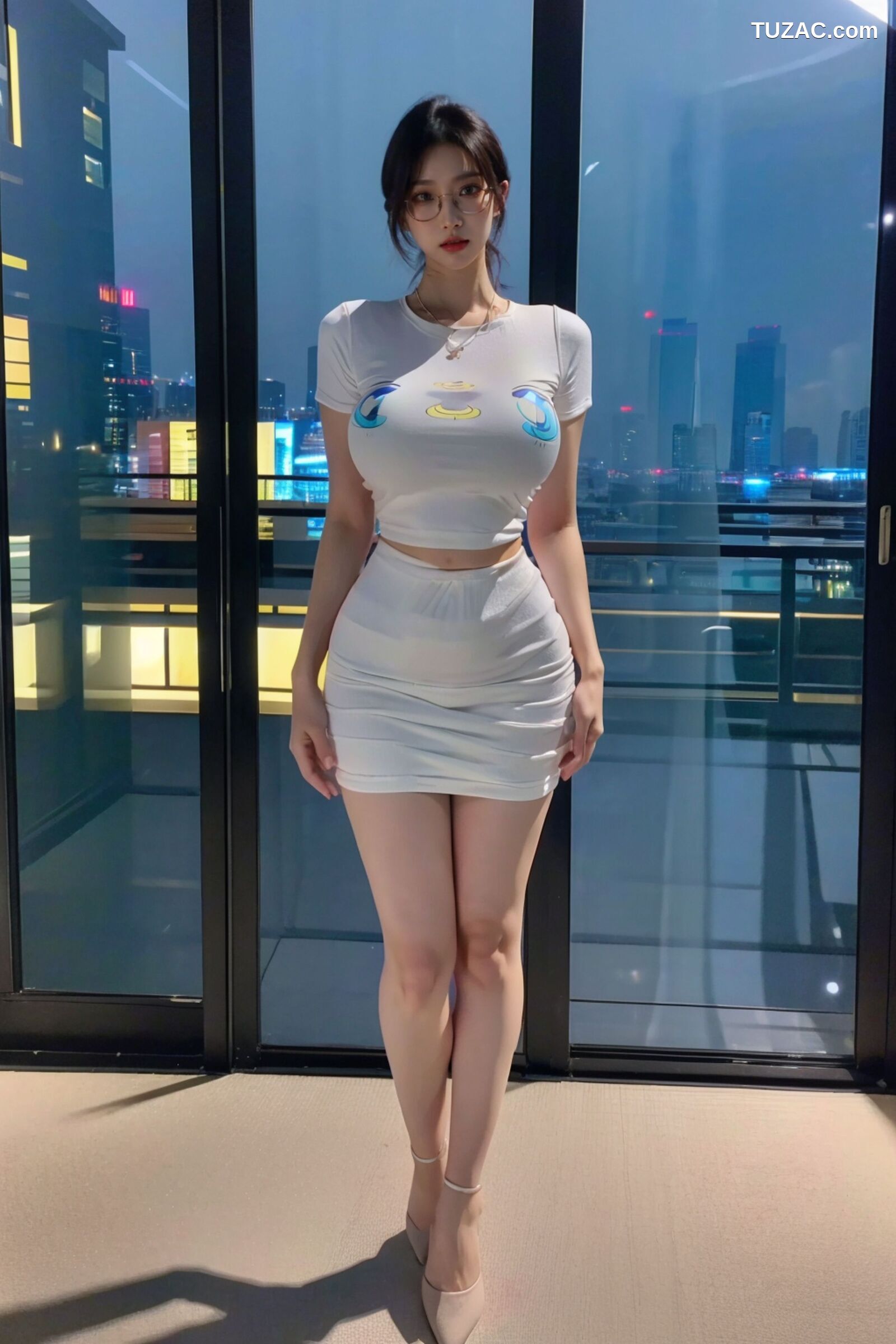 AI美女-超写实-美少女战士-白猫露娜T恤-18禁