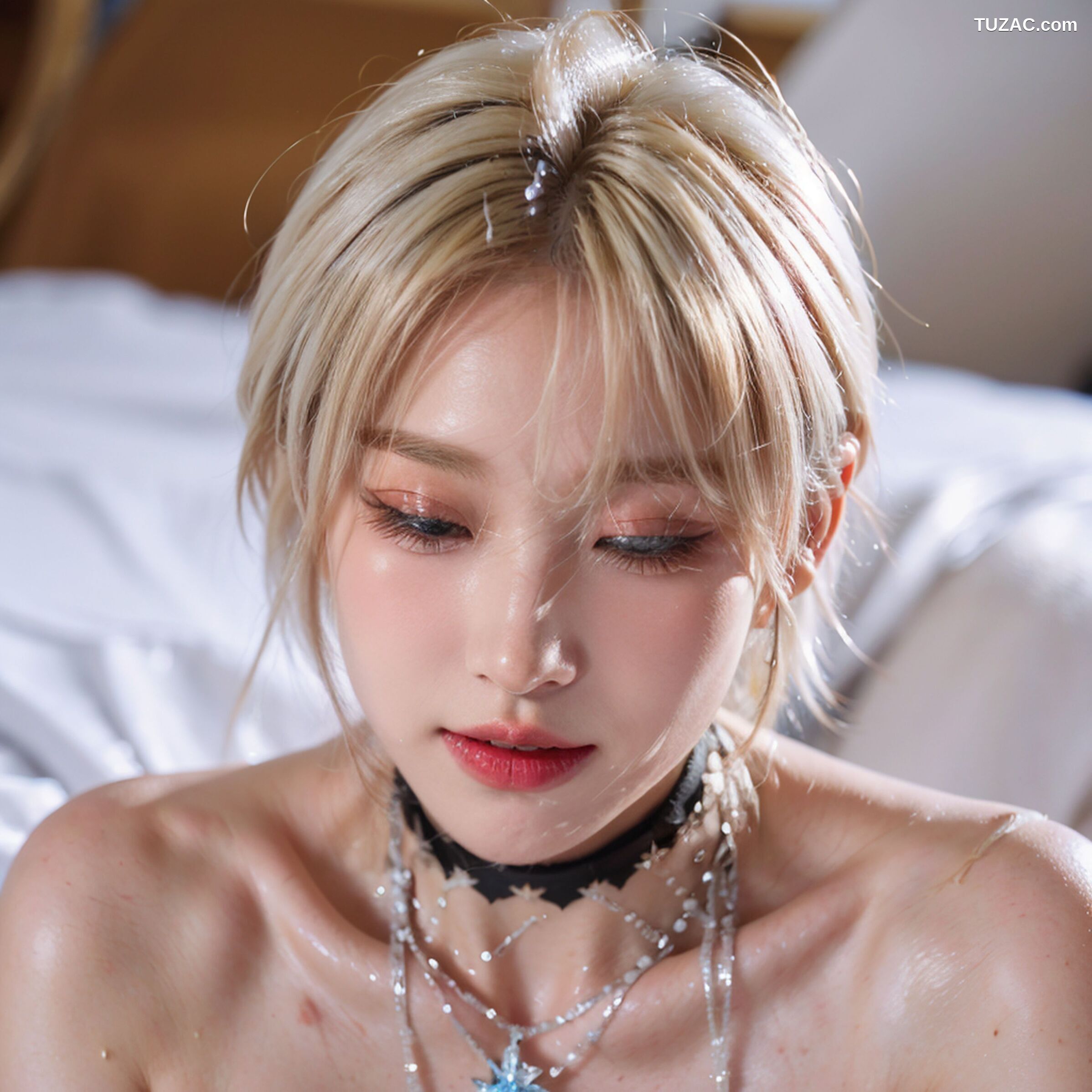 AI美女-超写实-金色短发爆乳美女-18禁