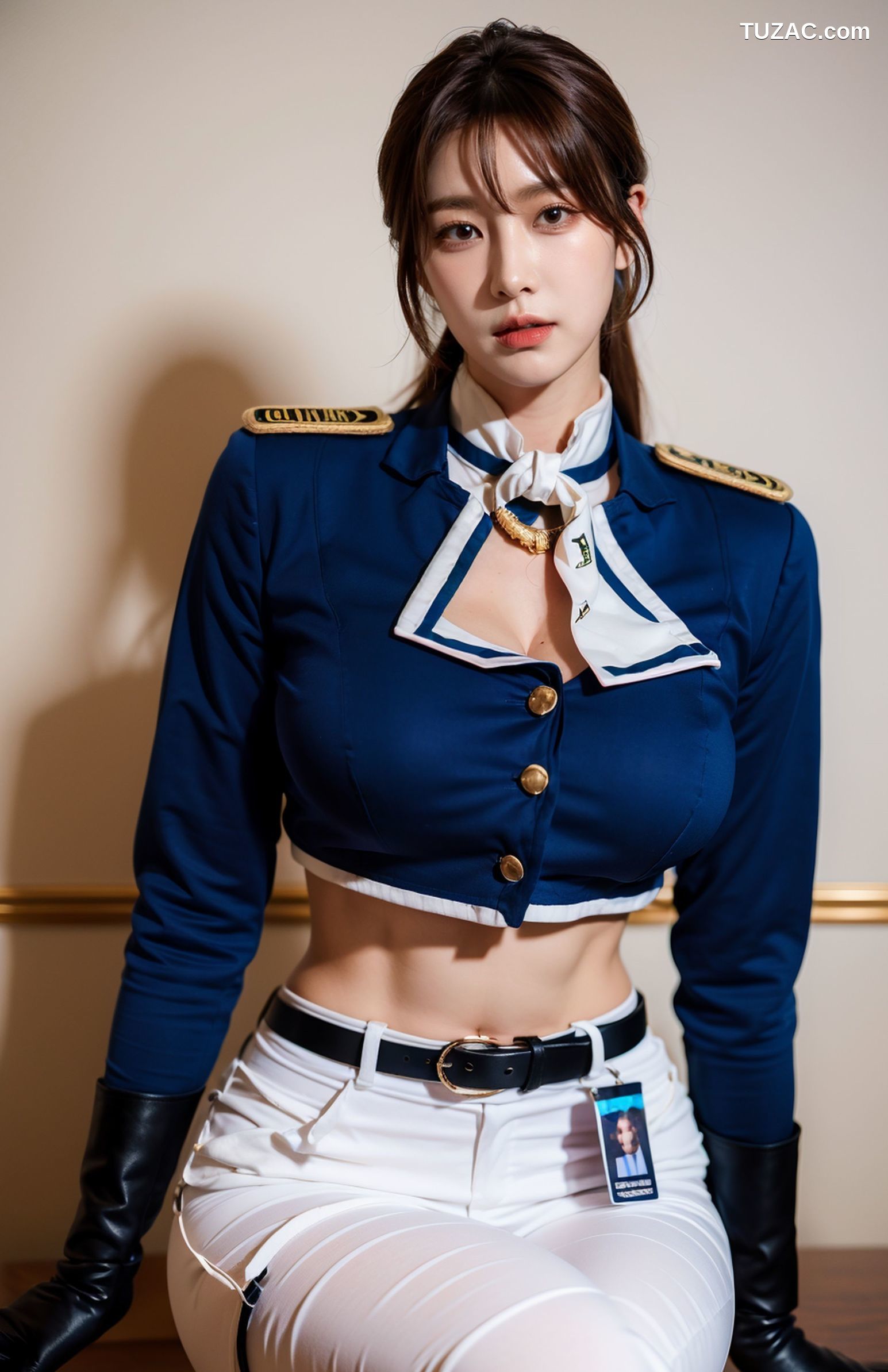 AI美女-超写实-飒爽女兵