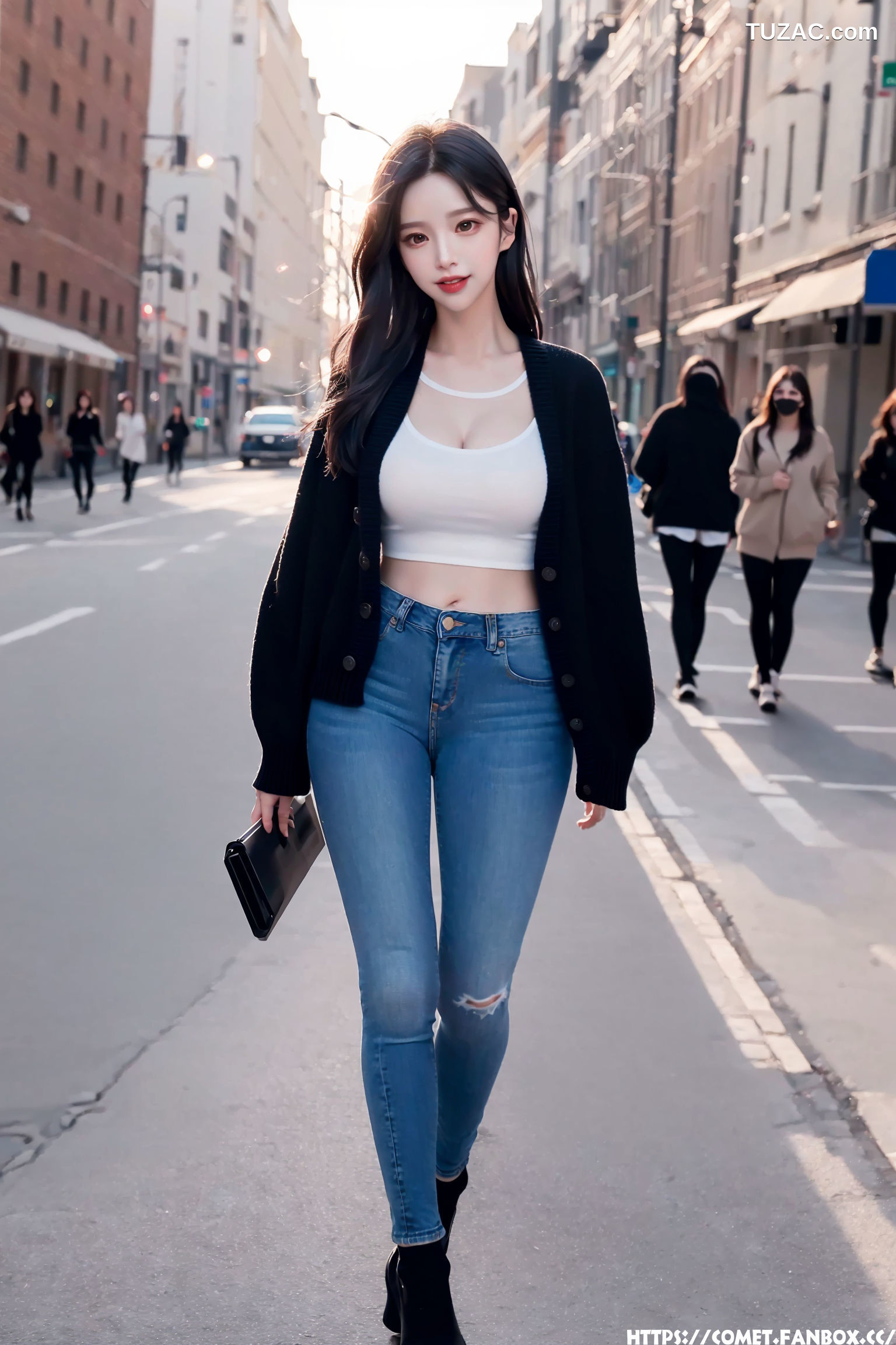 AI美女-韩风性感街拍