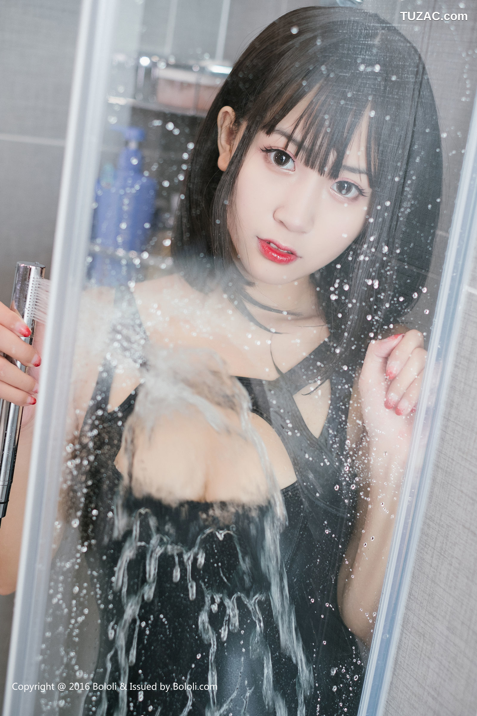 BoLoli波萝社-Vol.115-猫九酱Sakura-学生短装浴室湿身