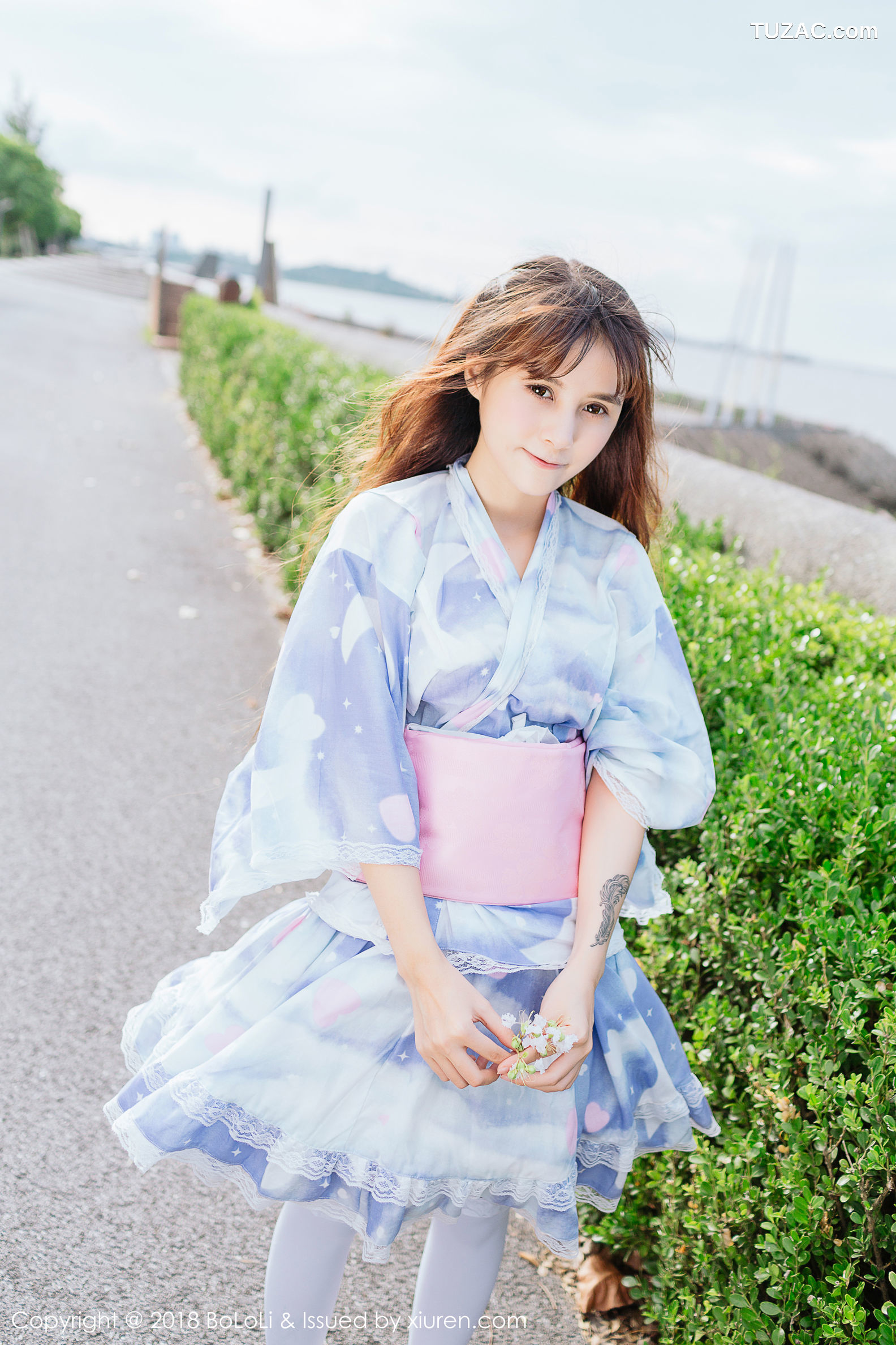 BoLoli波萝社-Vol.118-夏美酱-和服绿树公园