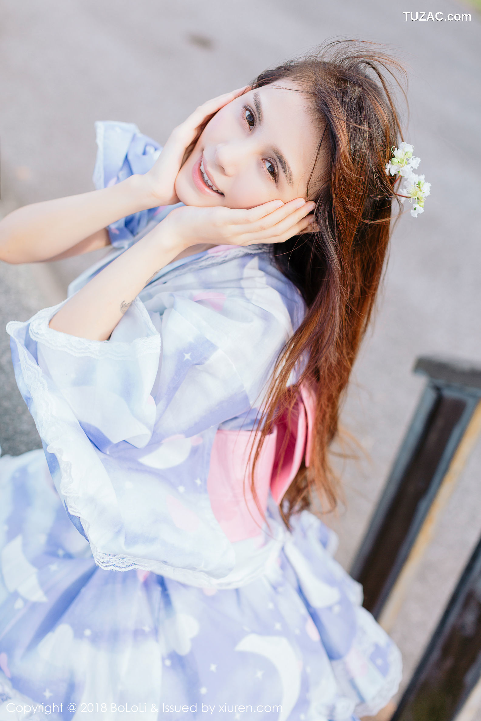 BoLoli波萝社-Vol.118-夏美酱-和服绿树公园