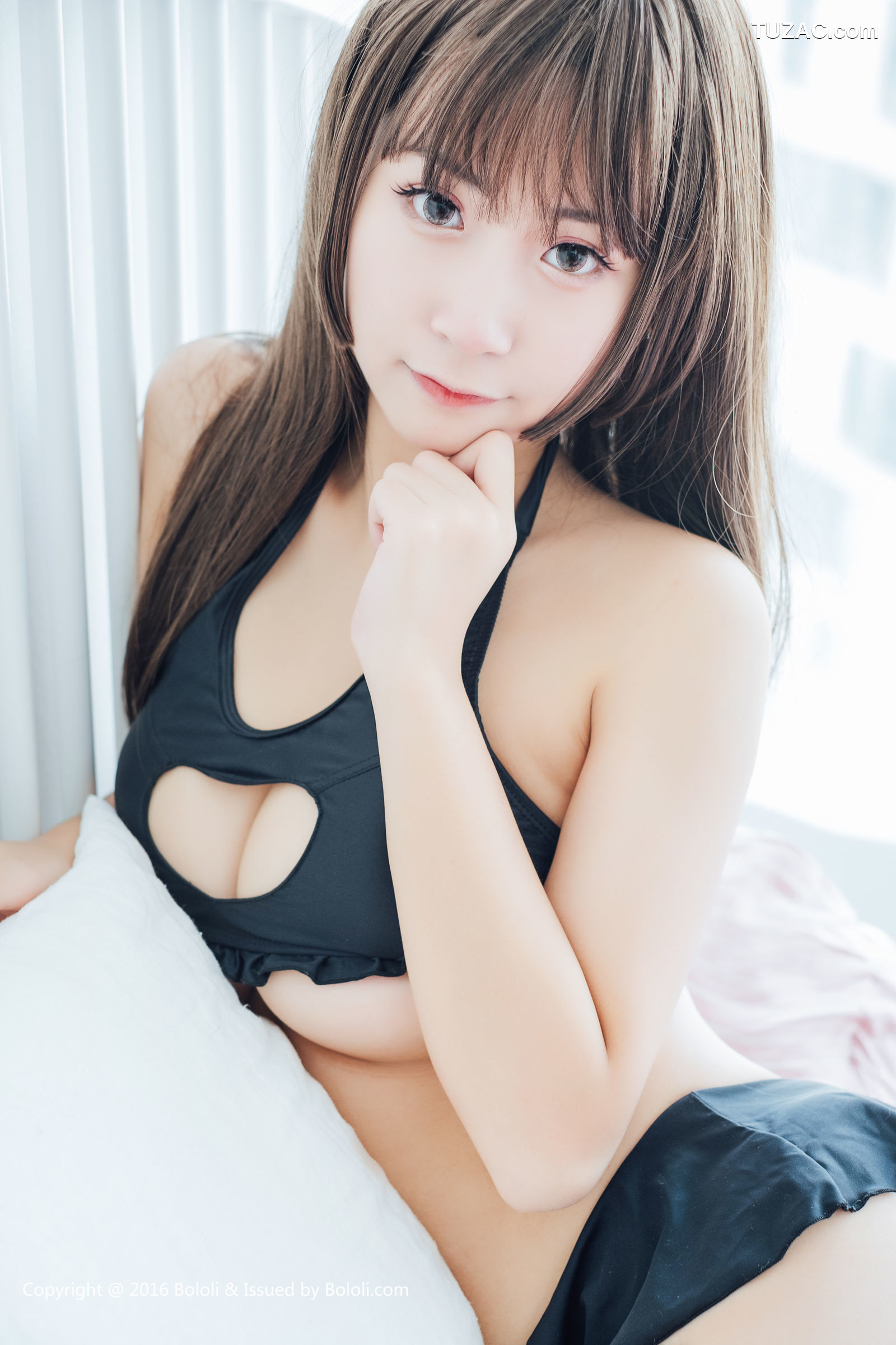 BoLoli波萝社-bol.020-猫九酱-桃心开胸背心诱惑系列
