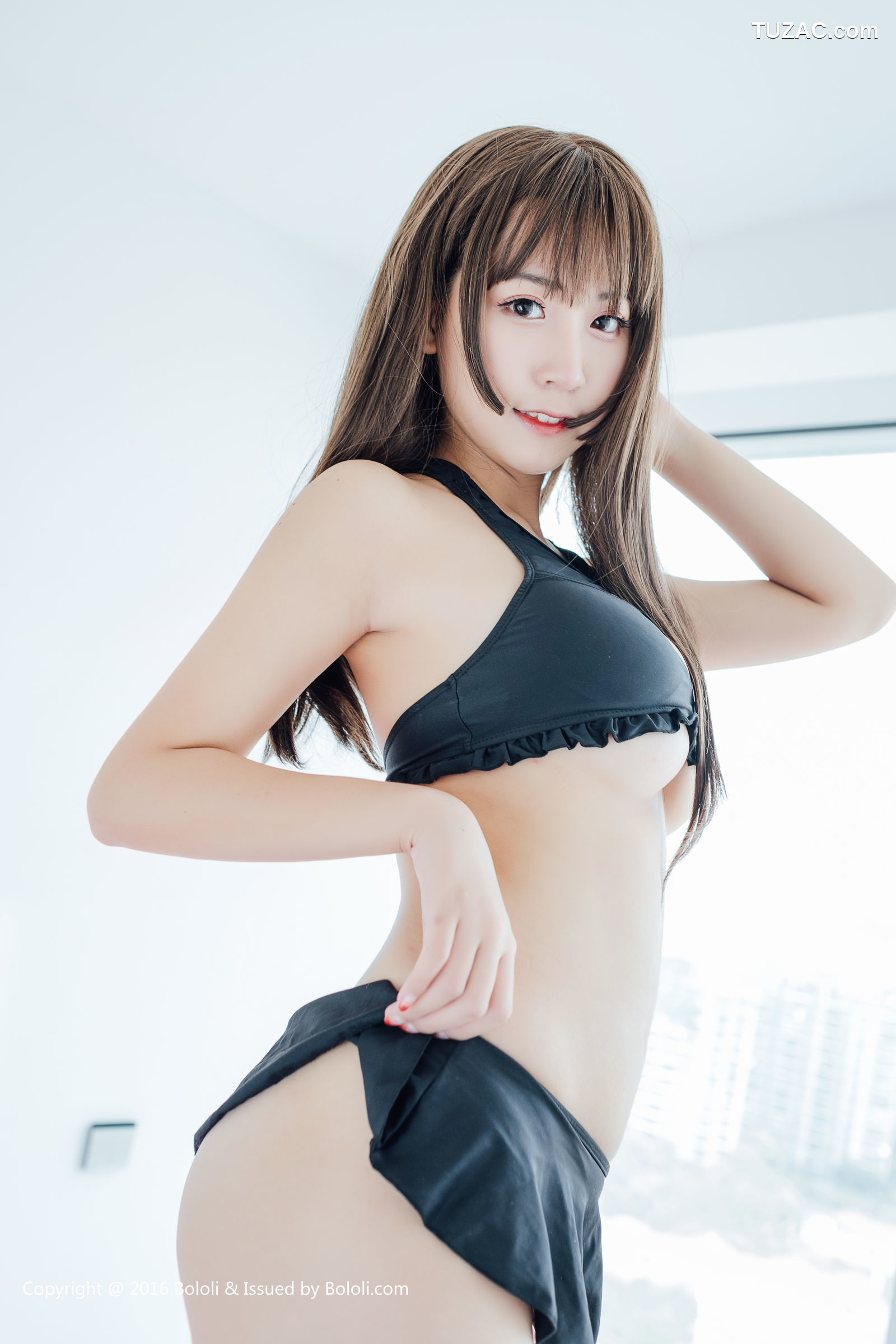 BoLoli波萝社-bol.020-猫九酱-桃心开胸背心诱惑系列