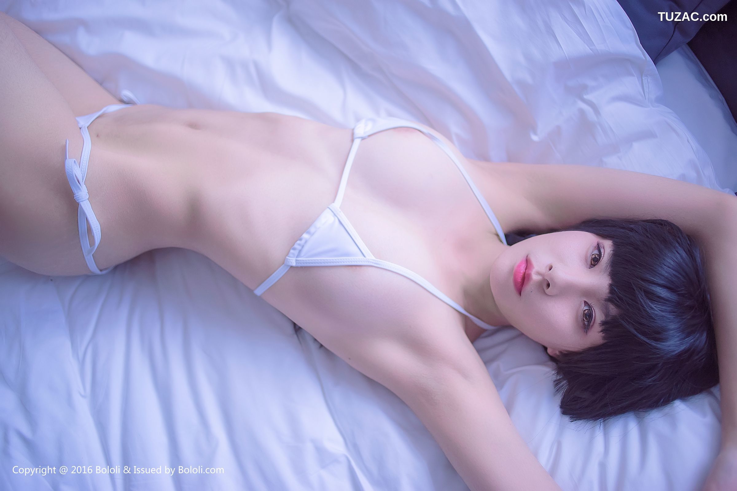 BoLoli波萝社-bol.043-熙目子-白色比基尼