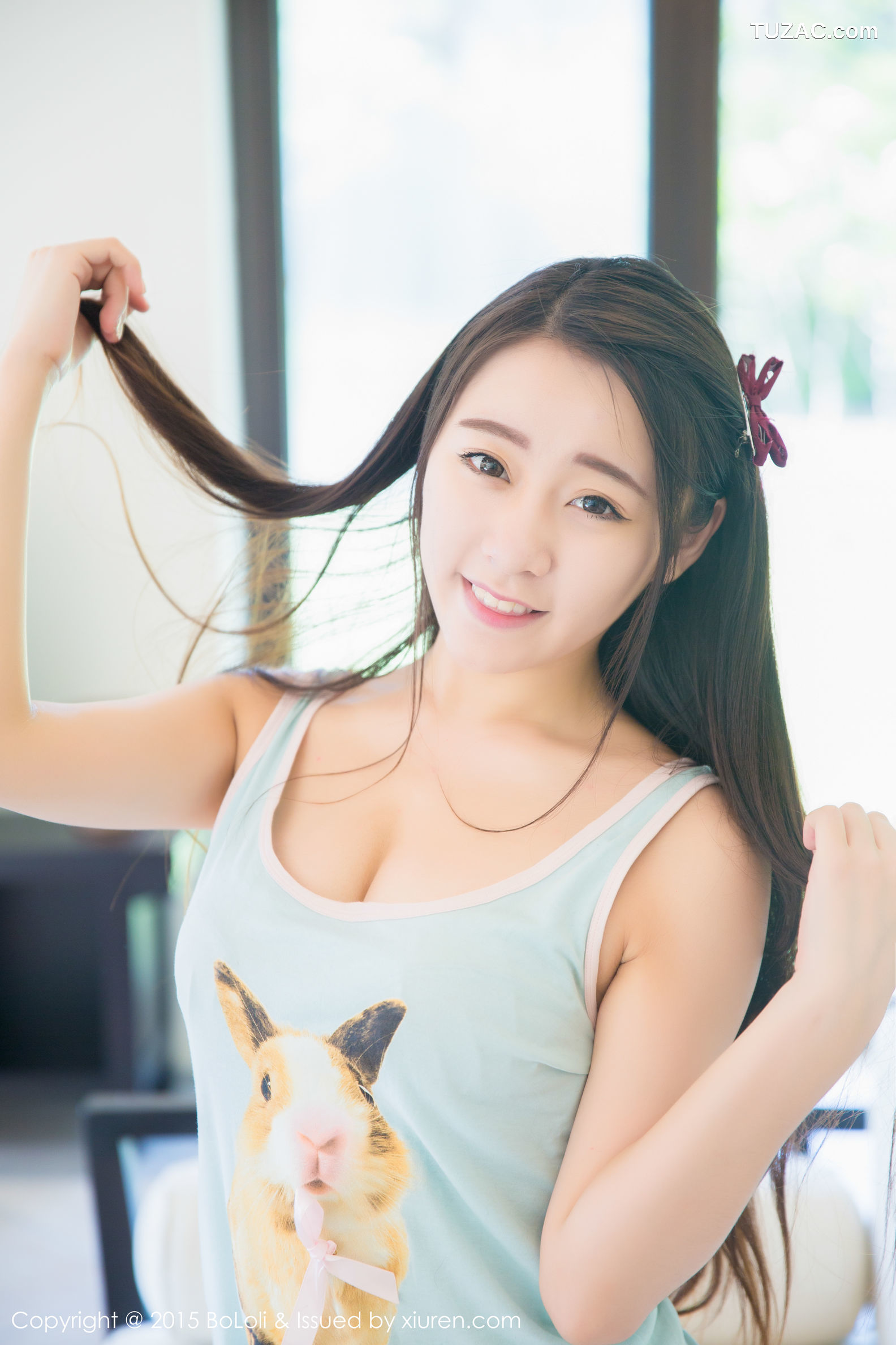 BoLoli波萝社-vol.019-朵比dobby-三亚旅拍性感内衣-黑丝系列