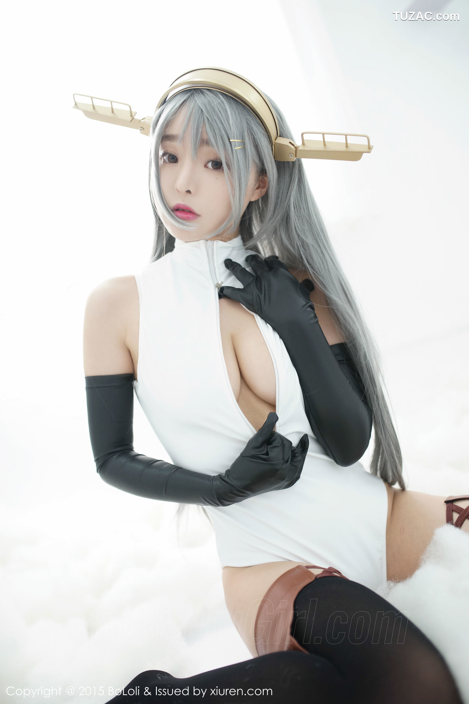 BoLoli波萝社-vol.034-柳侑绮sevenbaby-舰娘collection榛名cos-开胸泳衣版