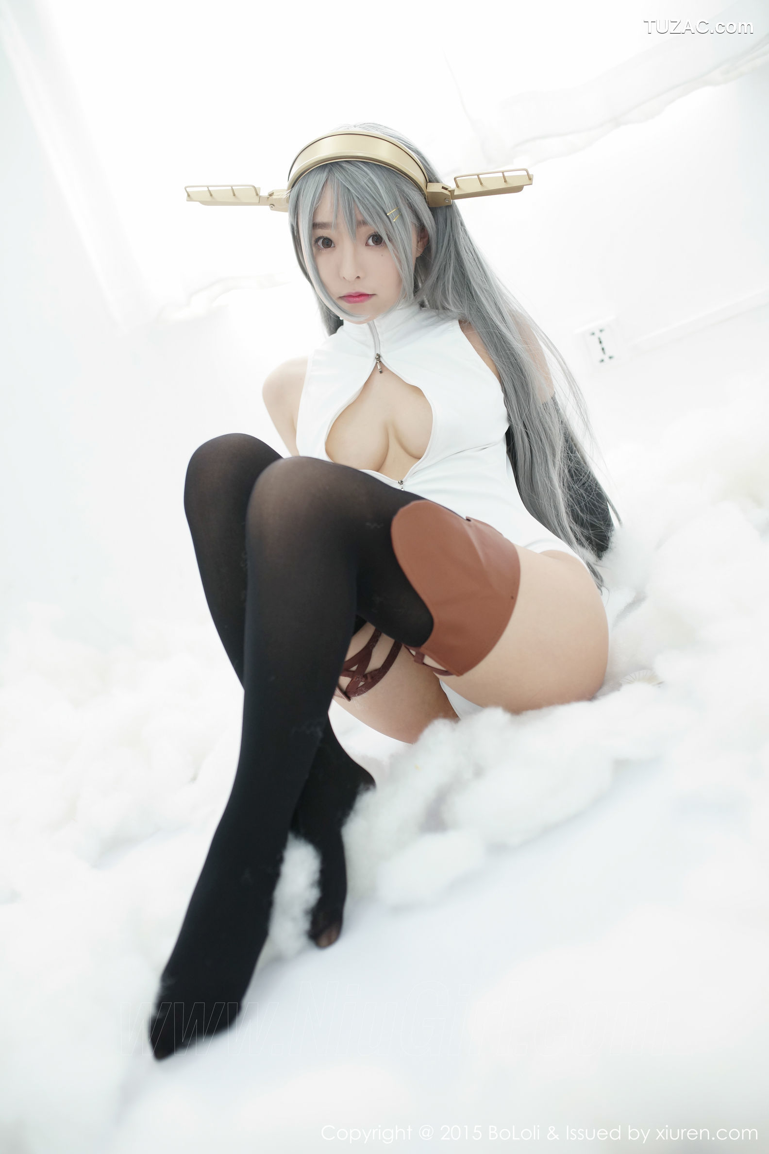 BoLoli波萝社-vol.034-柳侑绮sevenbaby-舰娘collection榛名cos-开胸泳衣版