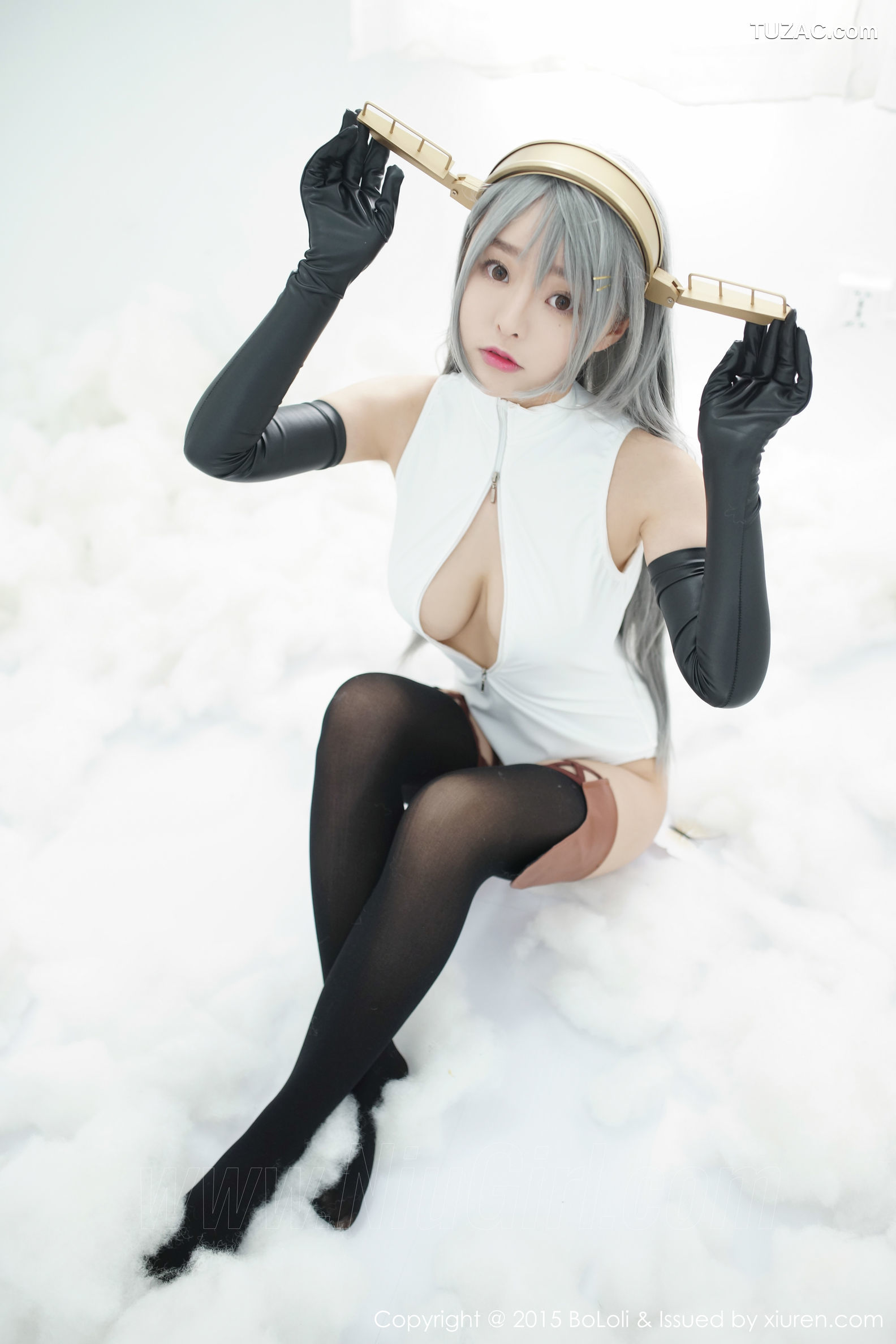 BoLoli波萝社-vol.034-柳侑绮sevenbaby-舰娘collection榛名cos-开胸泳衣版