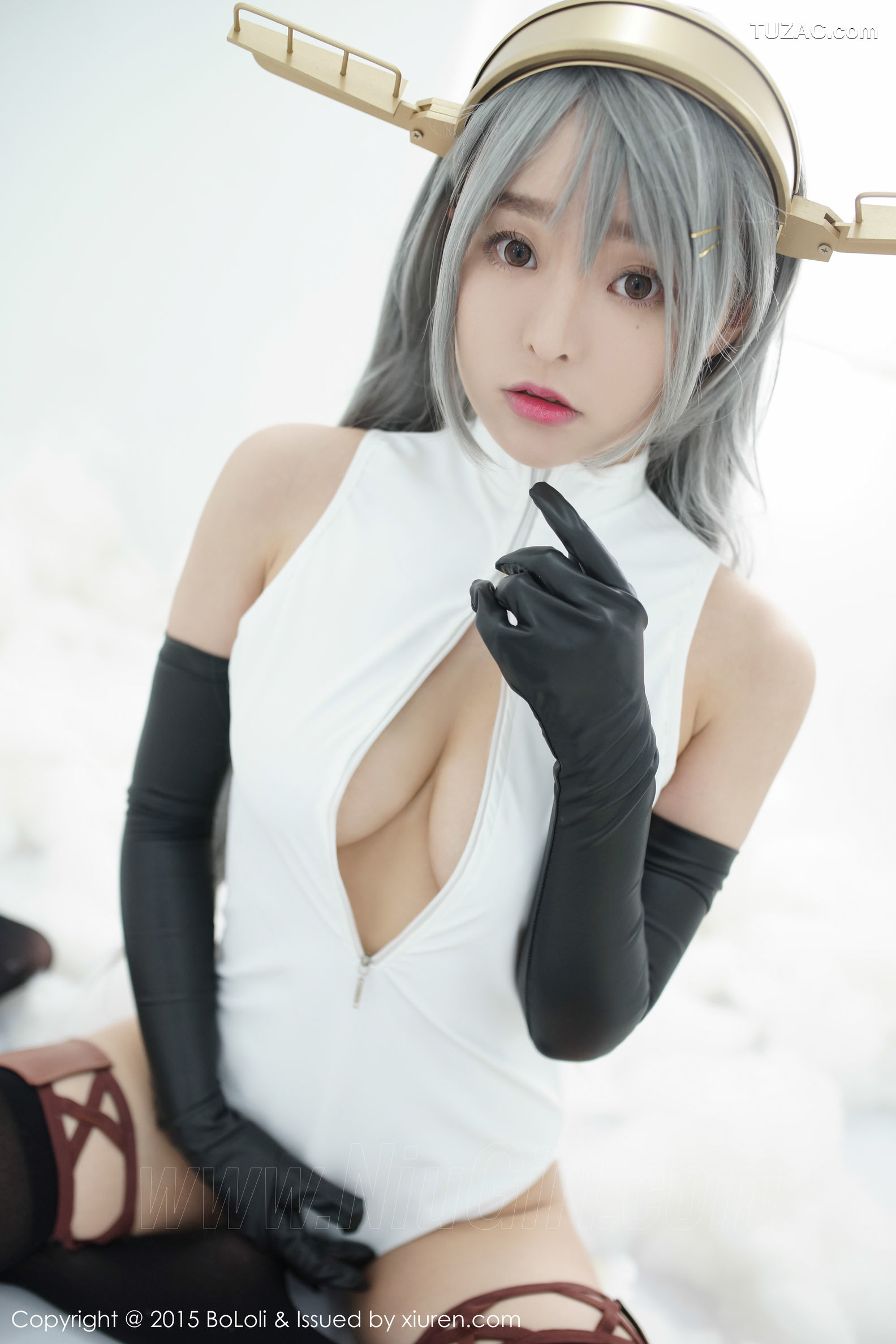 BoLoli波萝社-vol.034-柳侑绮sevenbaby-舰娘collection榛名cos-开胸泳衣版