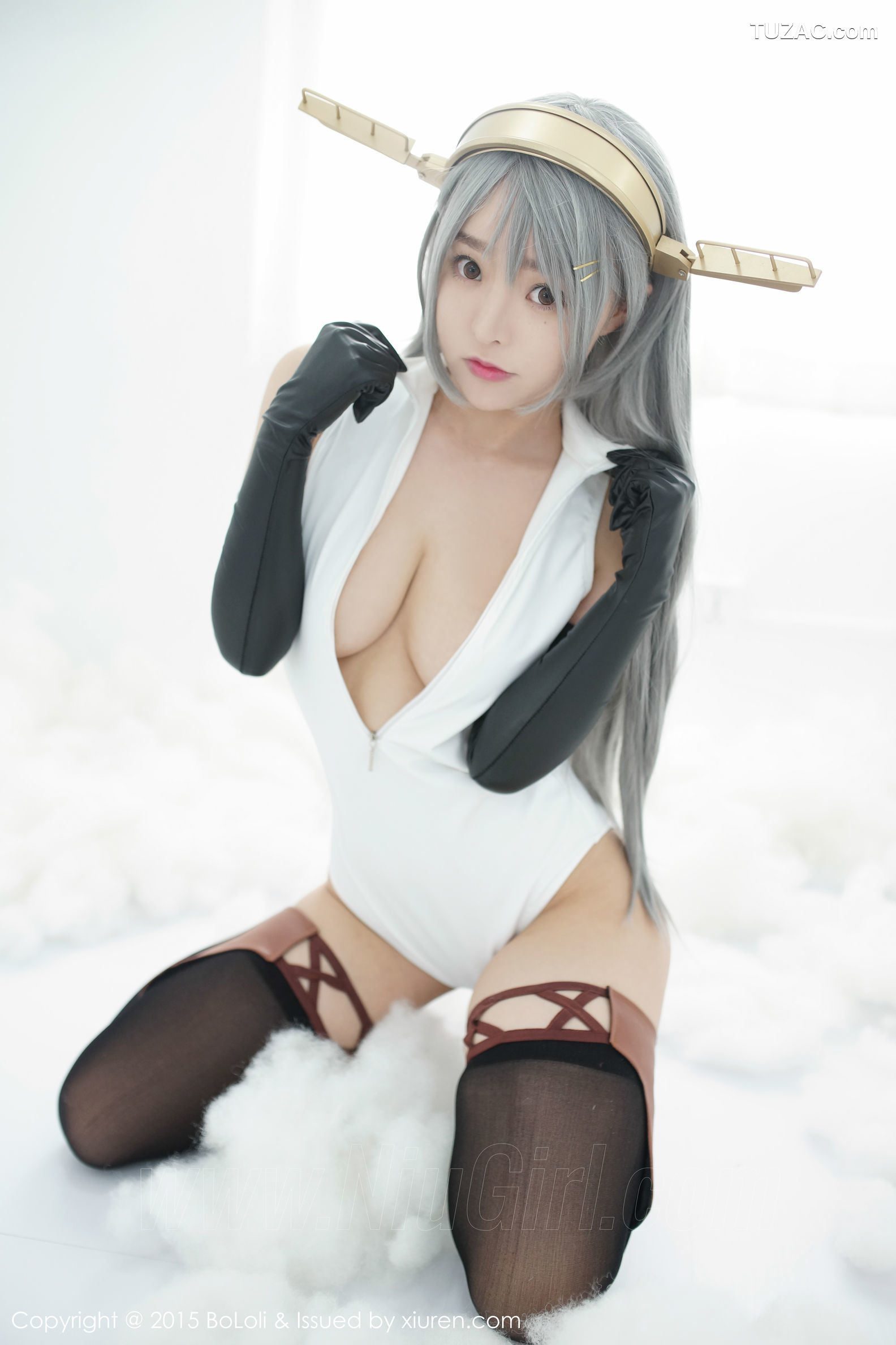 BoLoli波萝社-vol.034-柳侑绮sevenbaby-舰娘collection榛名cos-开胸泳衣版