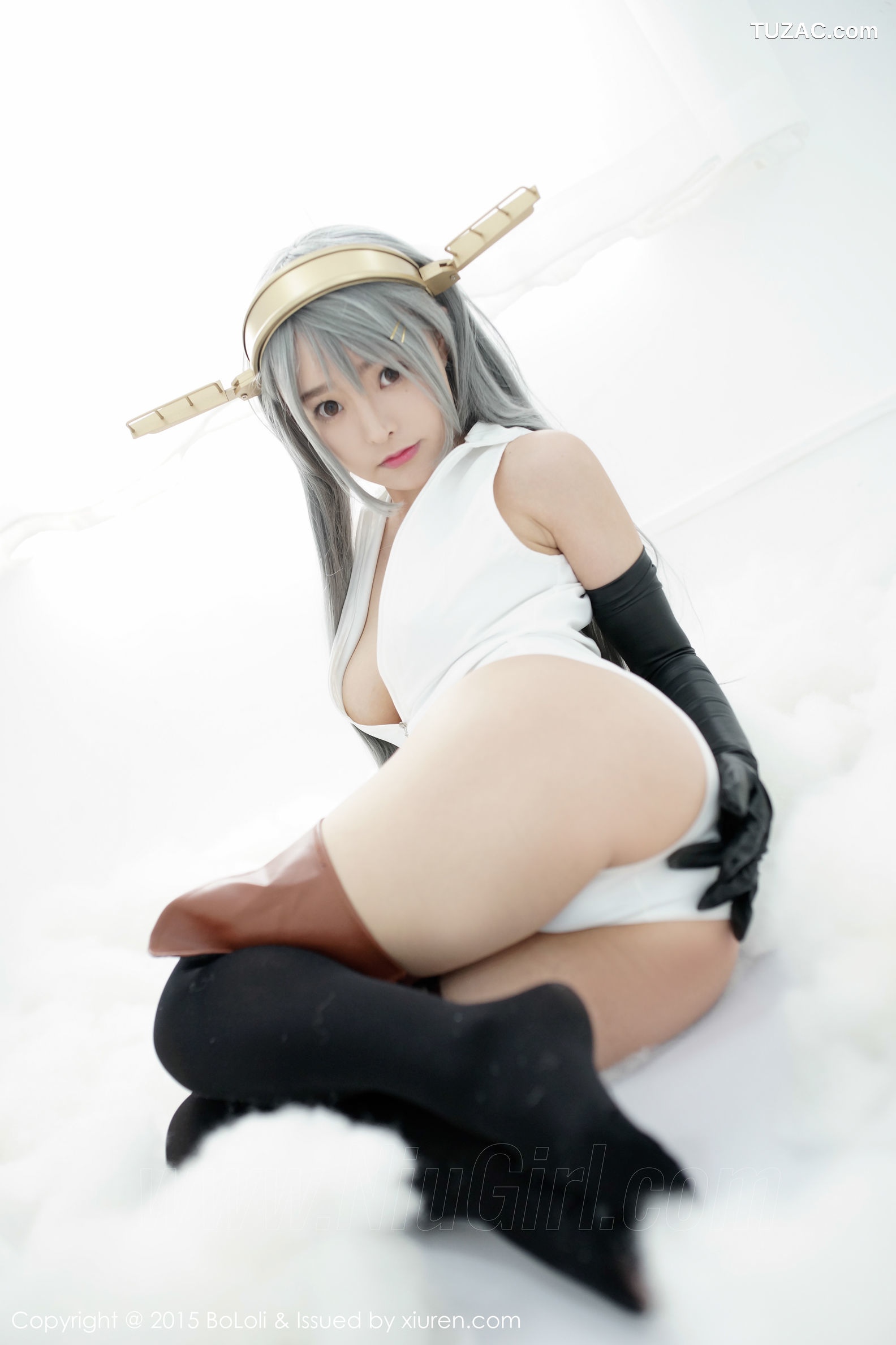 BoLoli波萝社-vol.034-柳侑绮sevenbaby-舰娘collection榛名cos-开胸泳衣版