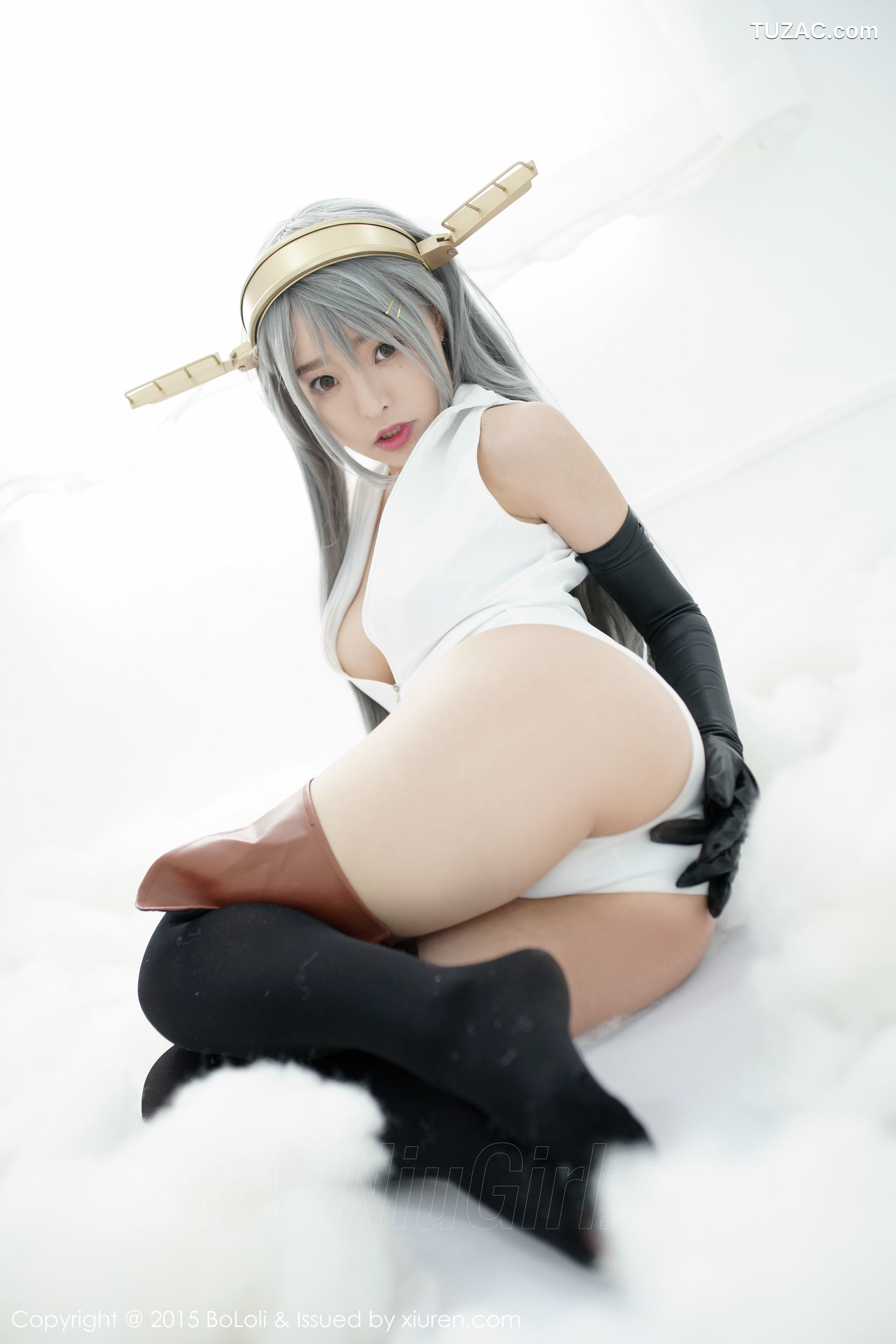 BoLoli波萝社-vol.034-柳侑绮sevenbaby-舰娘collection榛名cos-开胸泳衣版
