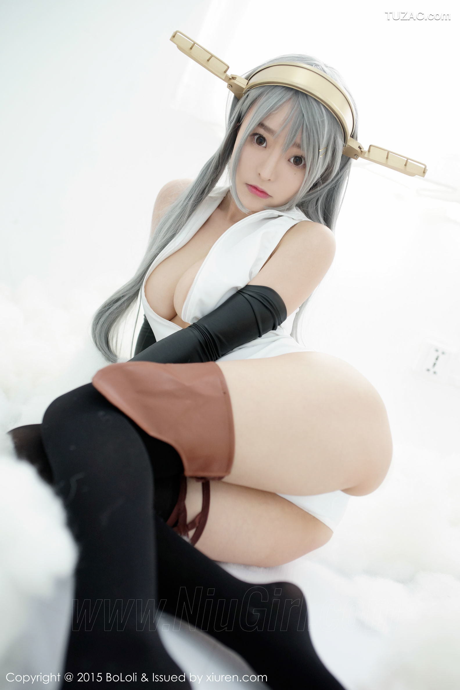 BoLoli波萝社-vol.034-柳侑绮sevenbaby-舰娘collection榛名cos-开胸泳衣版