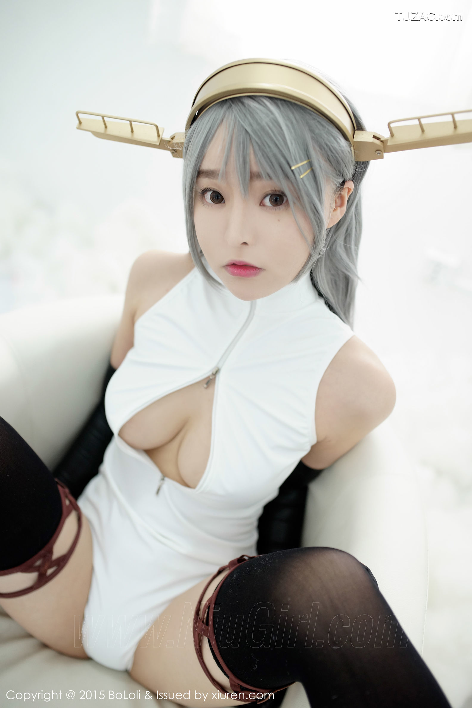 BoLoli波萝社-vol.034-柳侑绮sevenbaby-舰娘collection榛名cos-开胸泳衣版