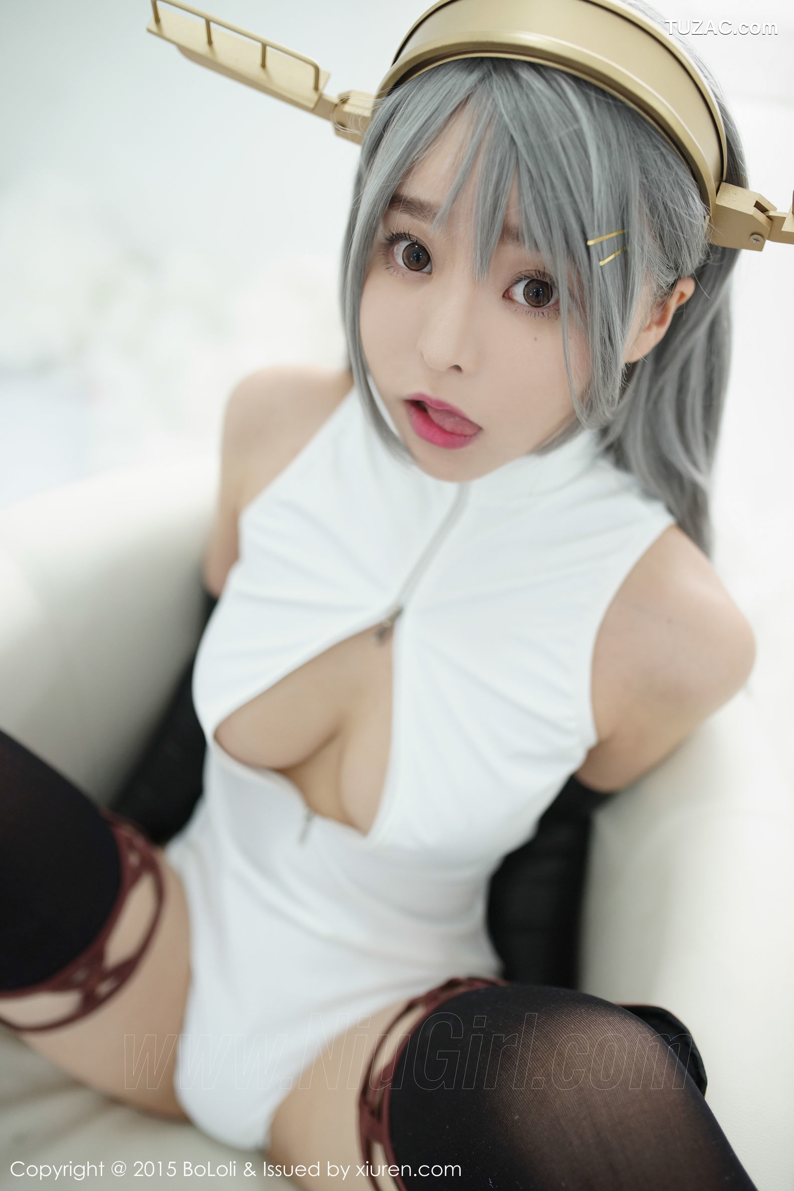 BoLoli波萝社-vol.034-柳侑绮sevenbaby-舰娘collection榛名cos-开胸泳衣版