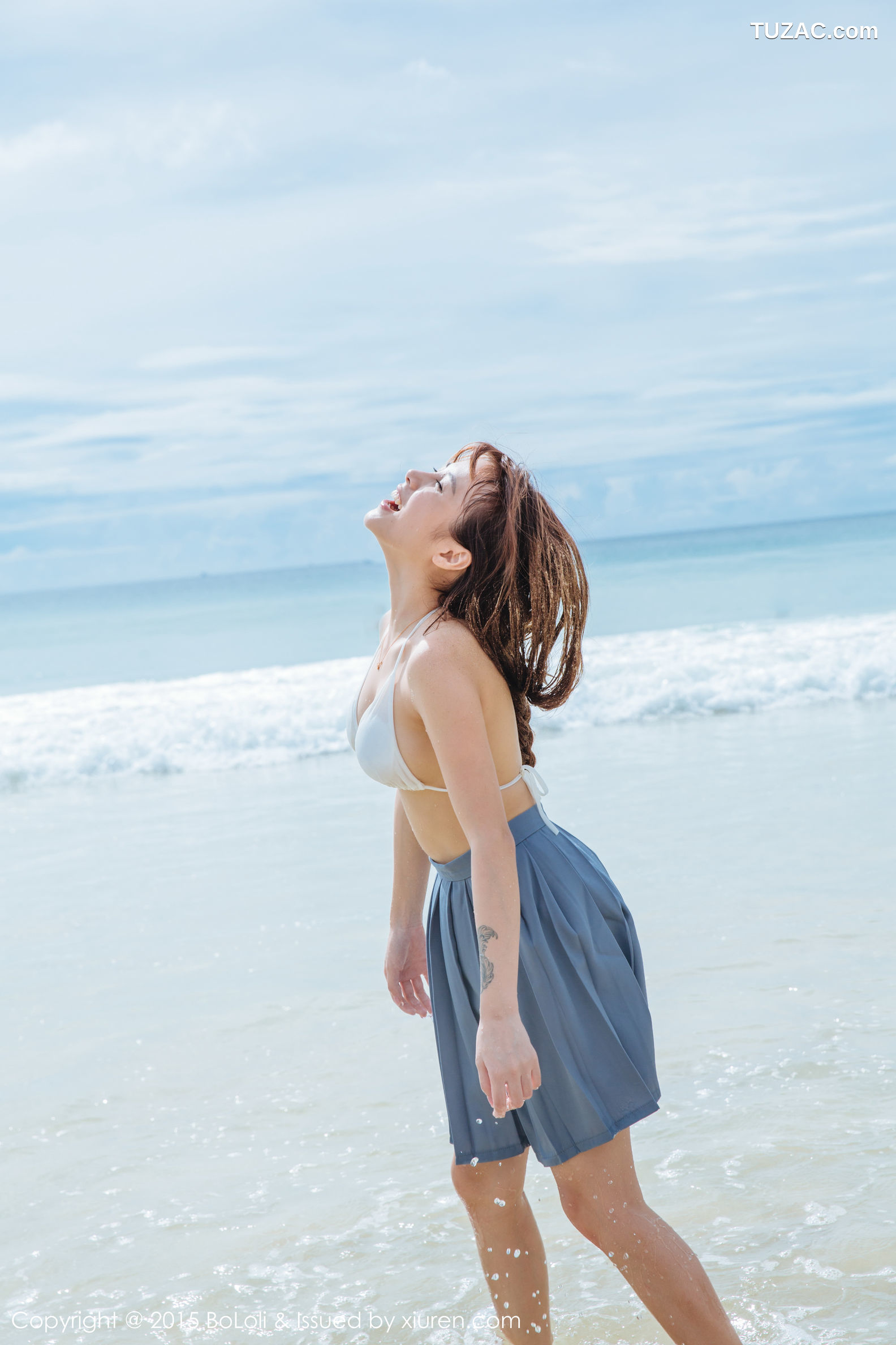 BoLoli波萝社-vol.077-夏美酱-普吉岛旅拍性感厨娘-海边水手装