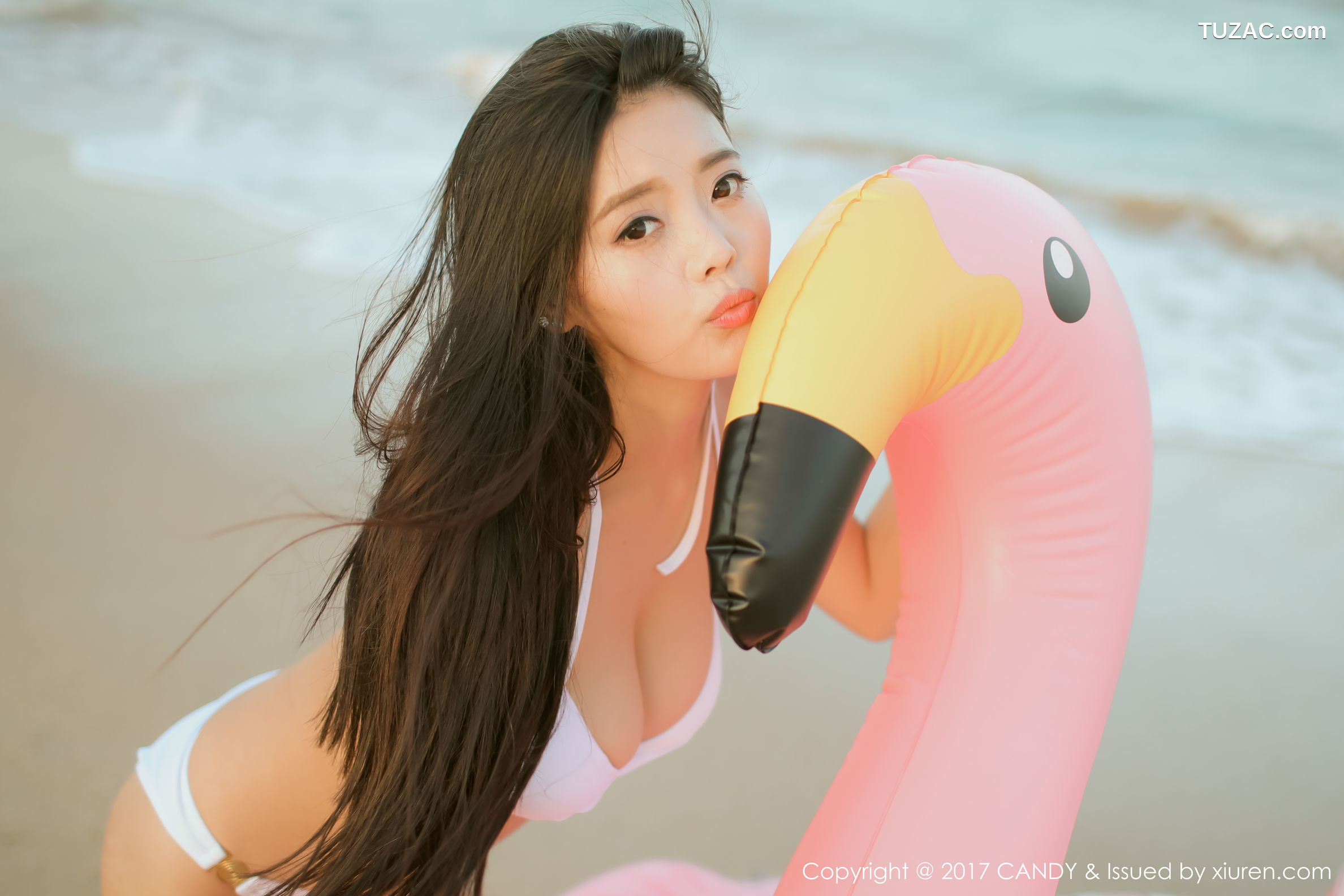 Candy糖果画报-042-林美惠子Mieko-《两套海边比基尼系列》-2017.11.20