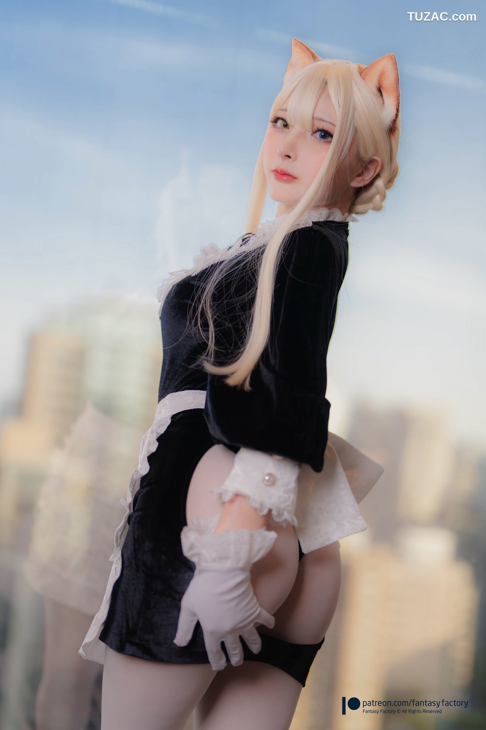 Fantasy-Factory-小丁Ding-网络相册泄露版-Web-Photobook-Leak-橙Yuzumi女仆装