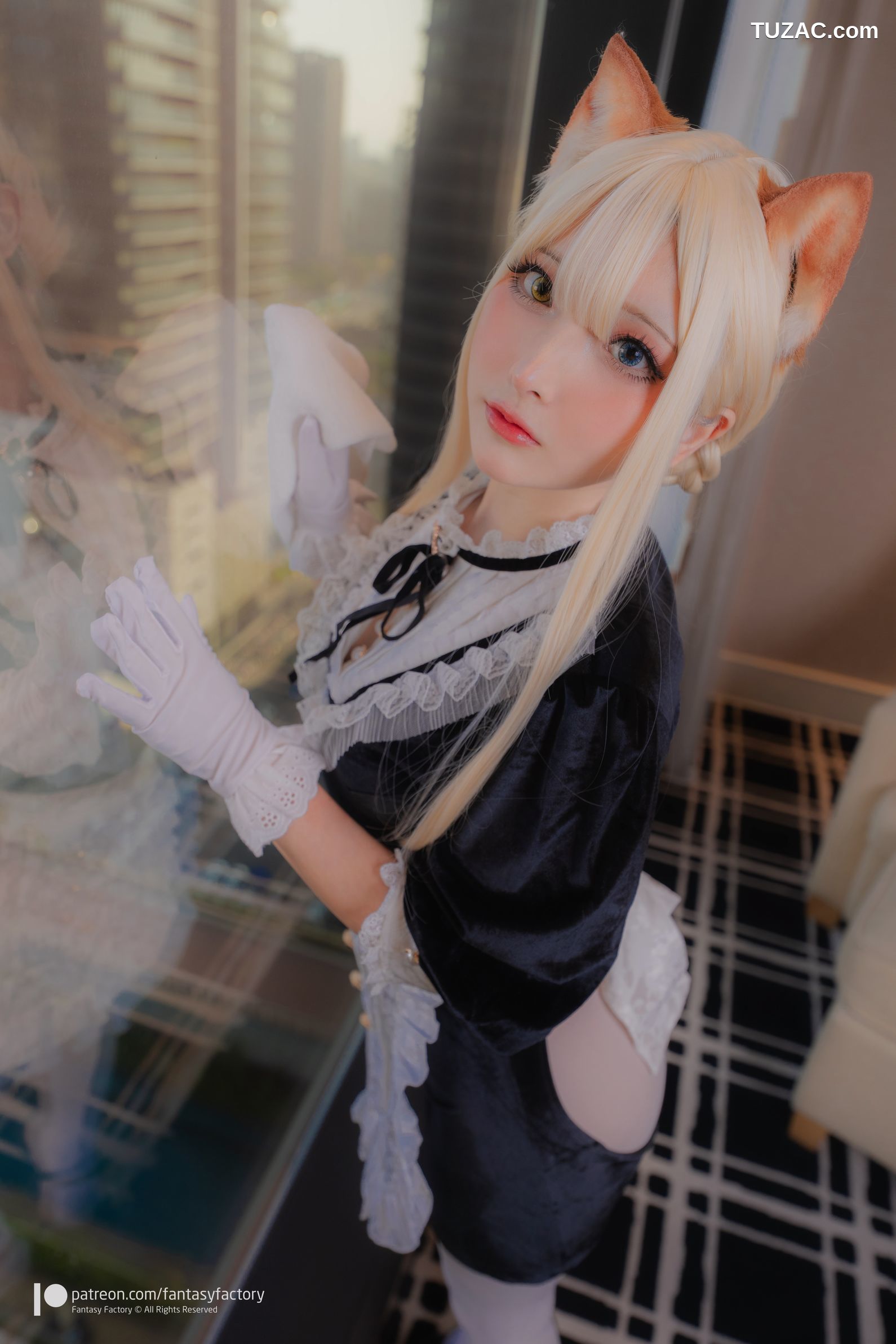 Fantasy-Factory-小丁Ding-网络相册泄露版-Web-Photobook-Leak-橙Yuzumi女仆装