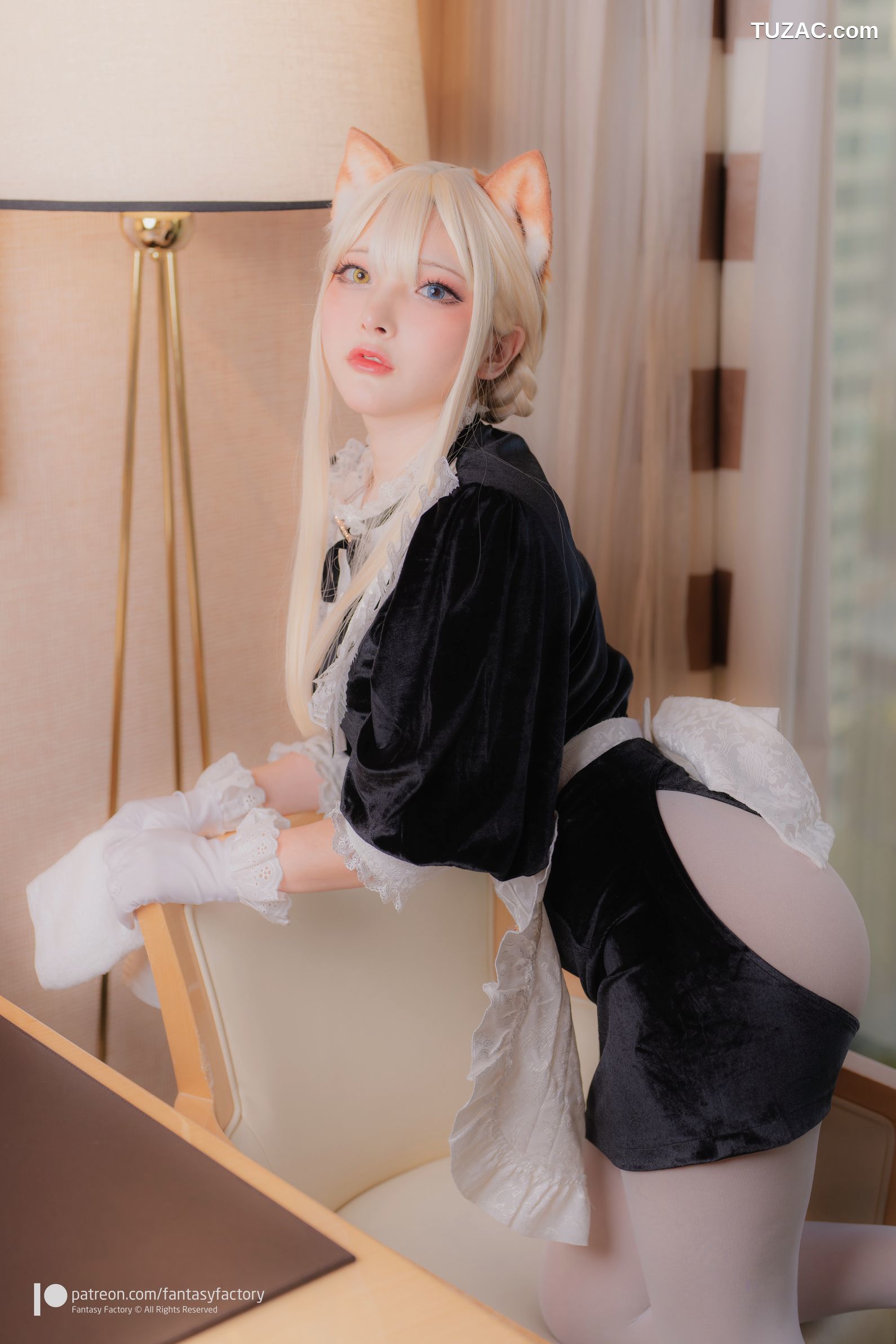 Fantasy-Factory-小丁Ding-网络相册泄露版-Web-Photobook-Leak-橙Yuzumi女仆装