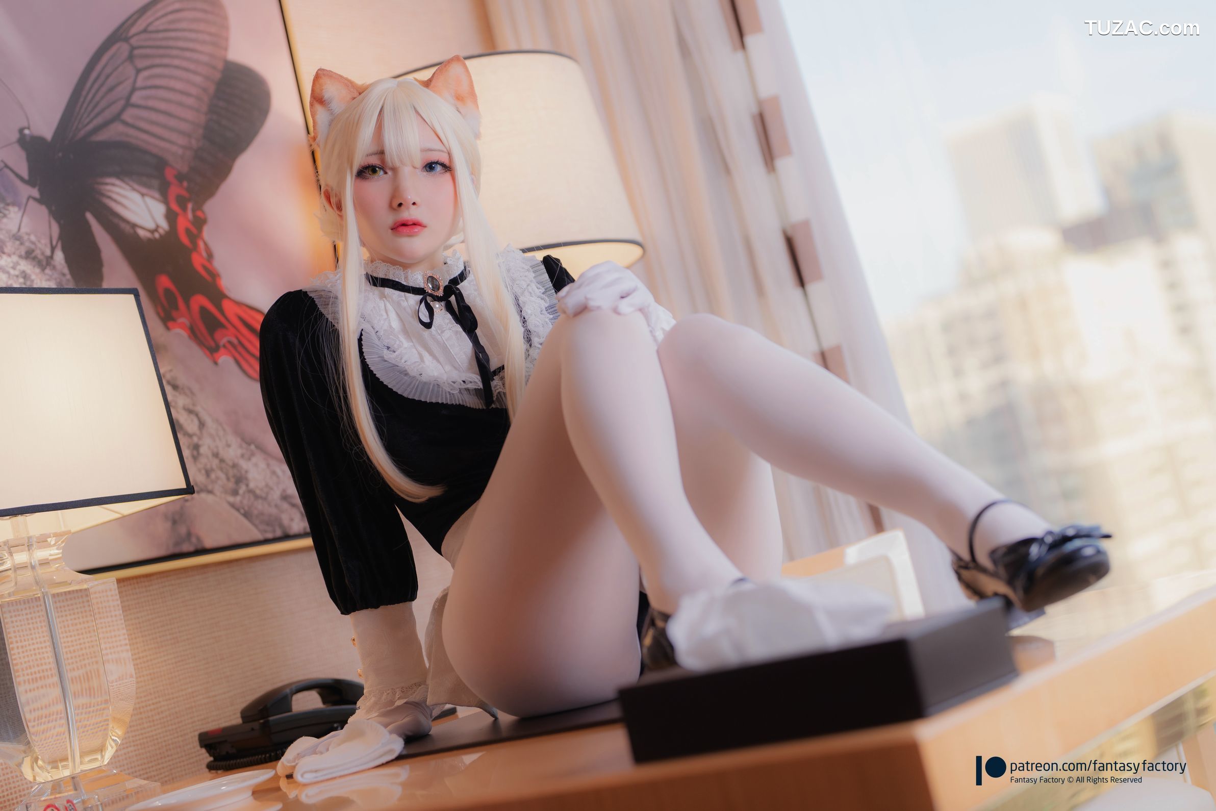 Fantasy-Factory-小丁Ding-网络相册泄露版-Web-Photobook-Leak-橙Yuzumi女仆装