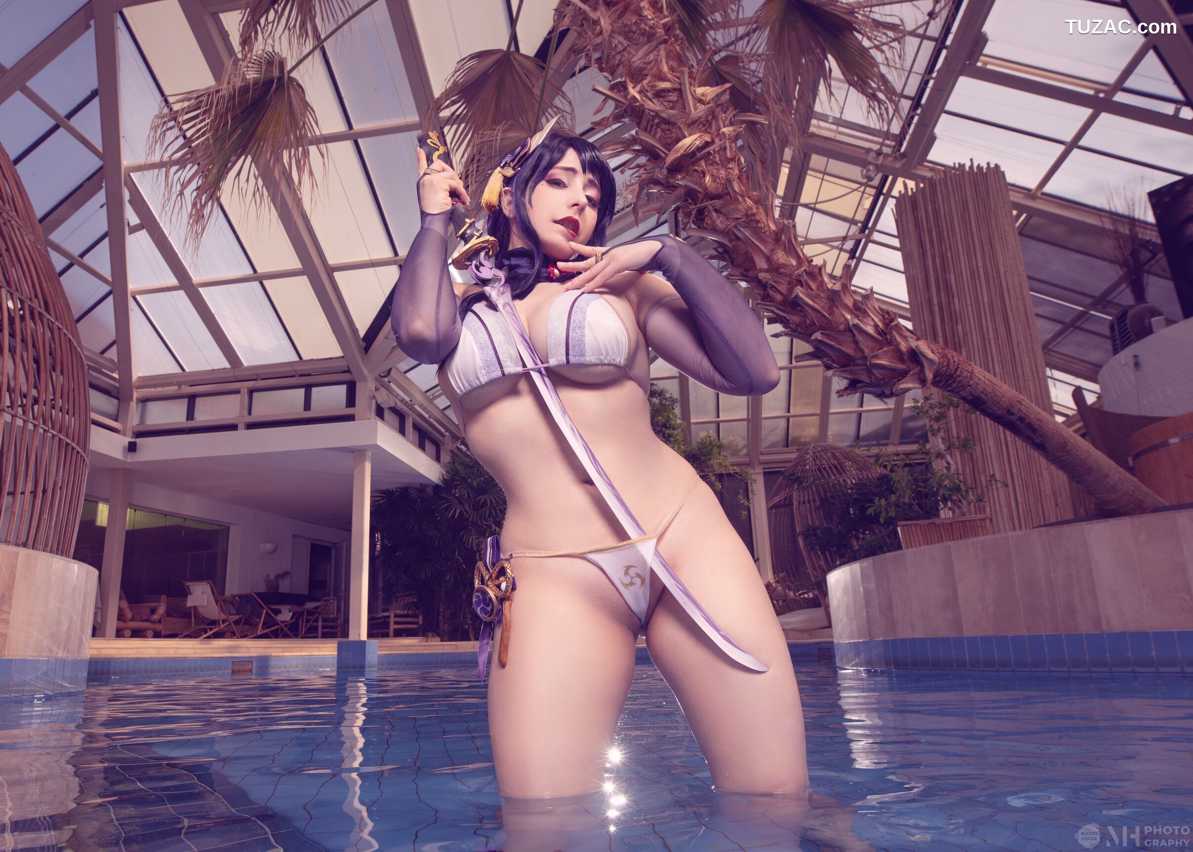 Mikomi-Hokina-雷电将军-Raiden-Lingerie