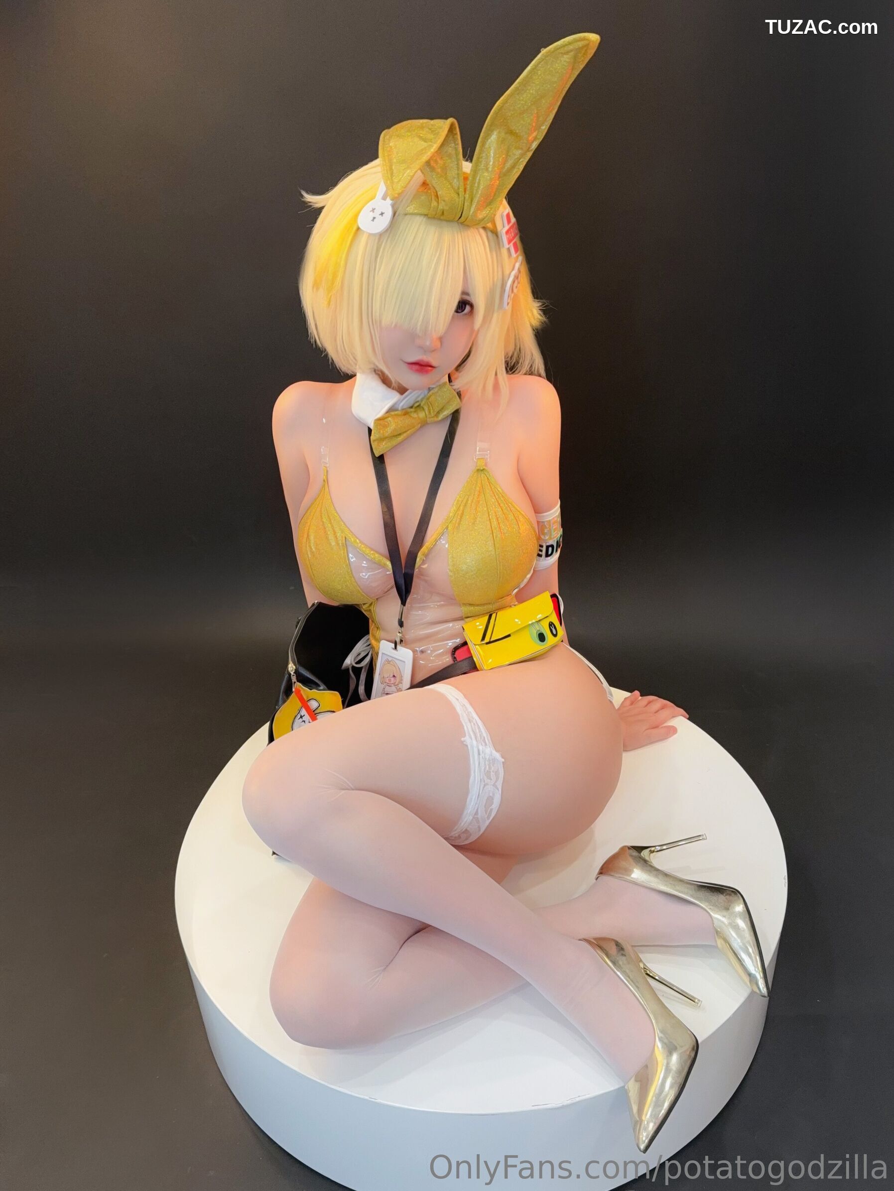 Potato-Godzilla-Elegg-Bunny-Suit-胜利女神-妮姬-兔女郎装