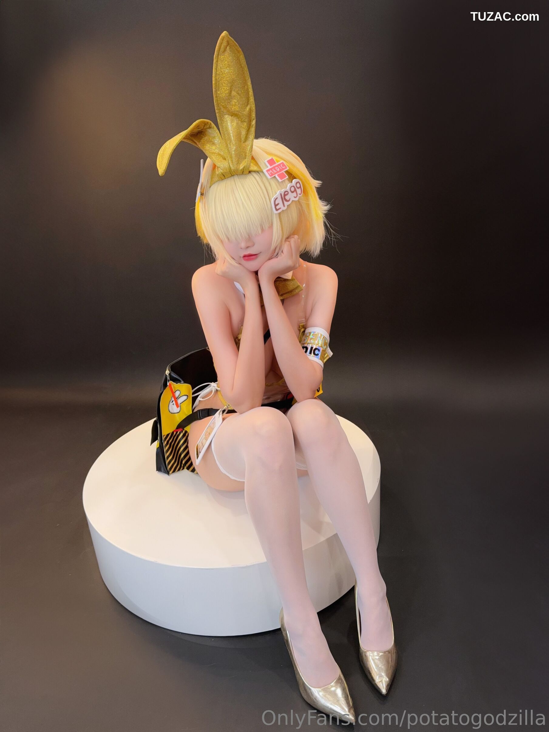 Potato-Godzilla-Elegg-Bunny-Suit-胜利女神-妮姬-兔女郎装