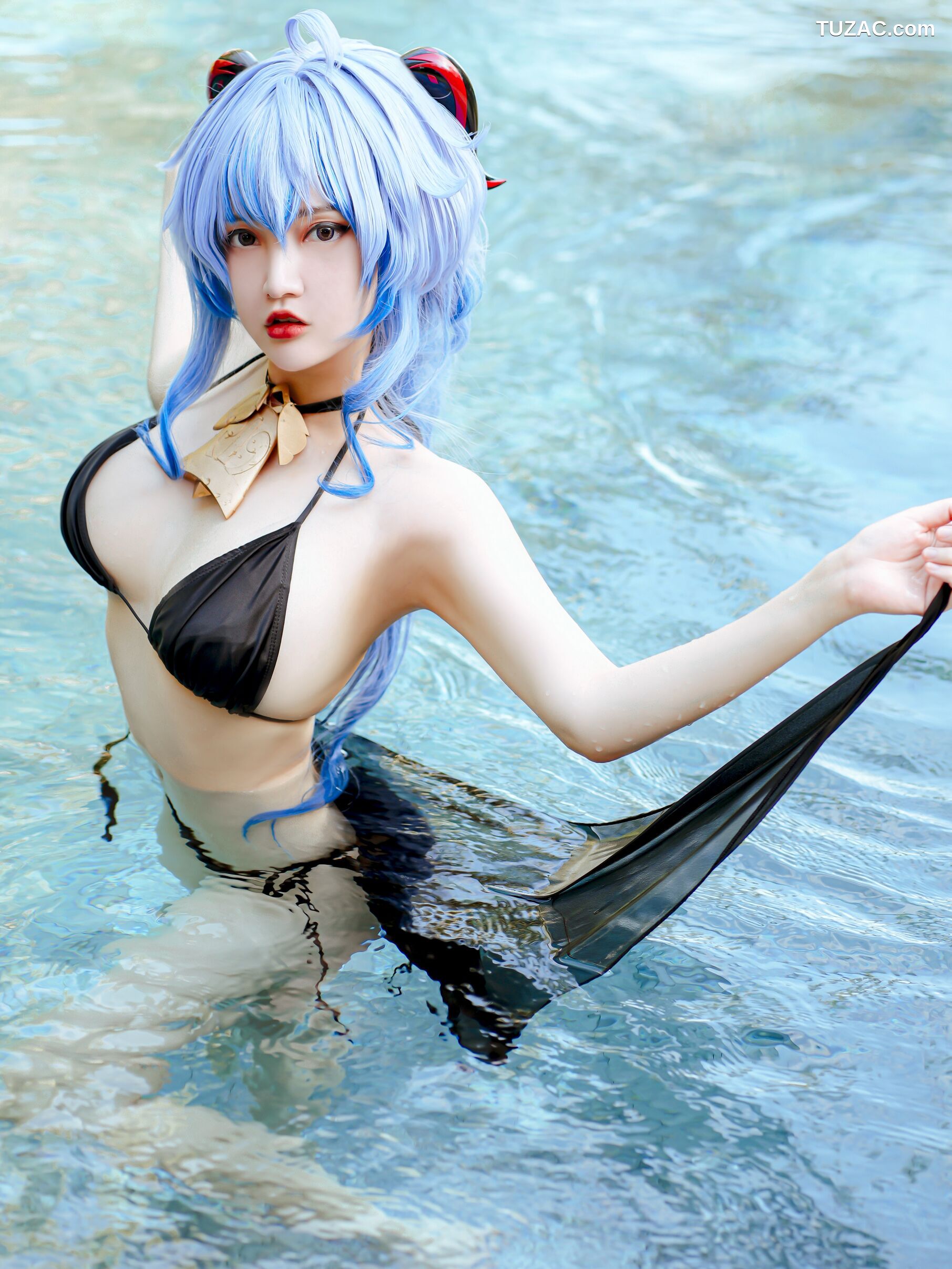 Potato-Godzilla-Ganyu-Bikini-原神-甘雨-比基尼