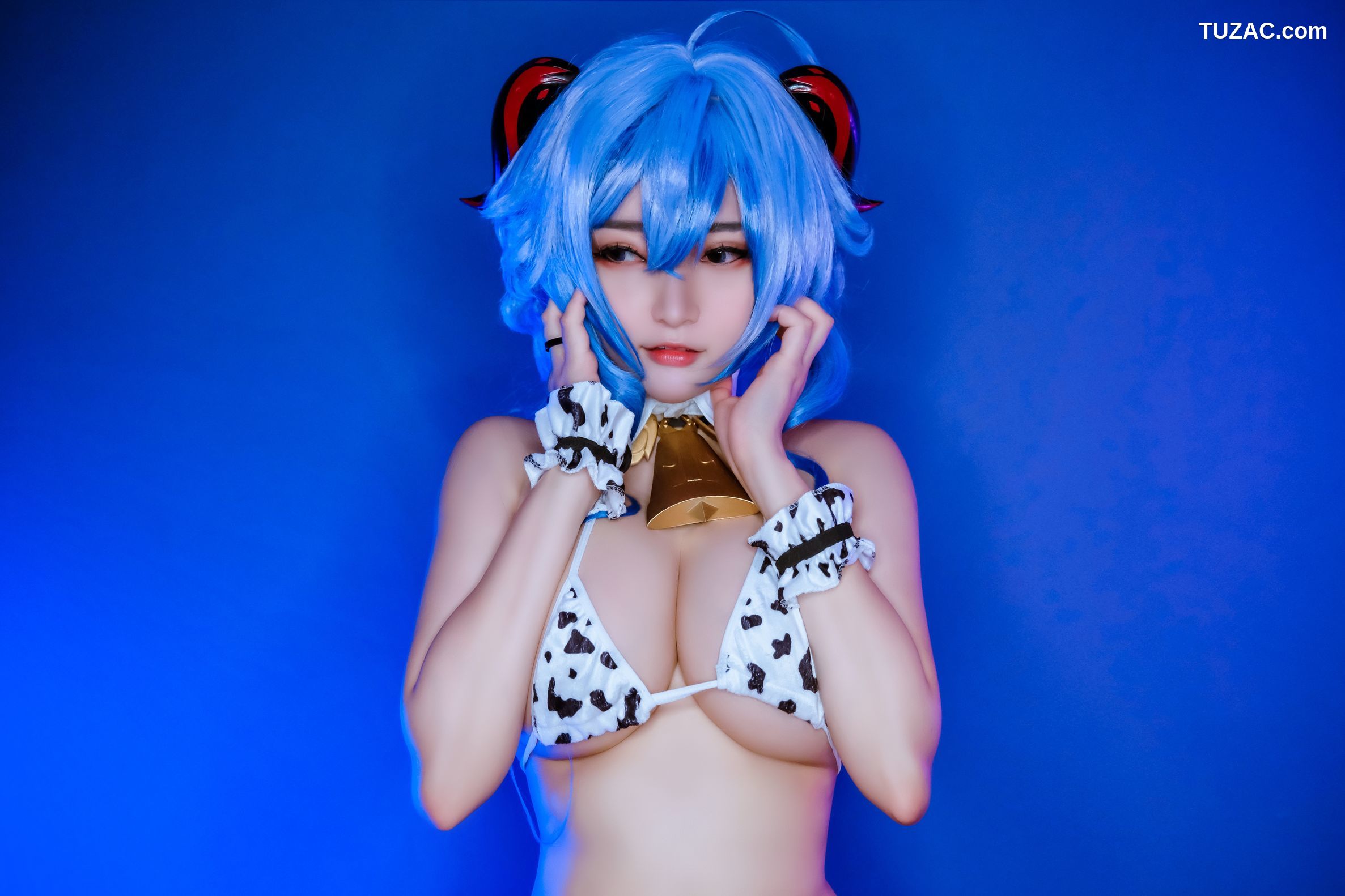 Potato-Godzilla-Ganyu-Cow-Bikini-甘雨奶牛比基尼