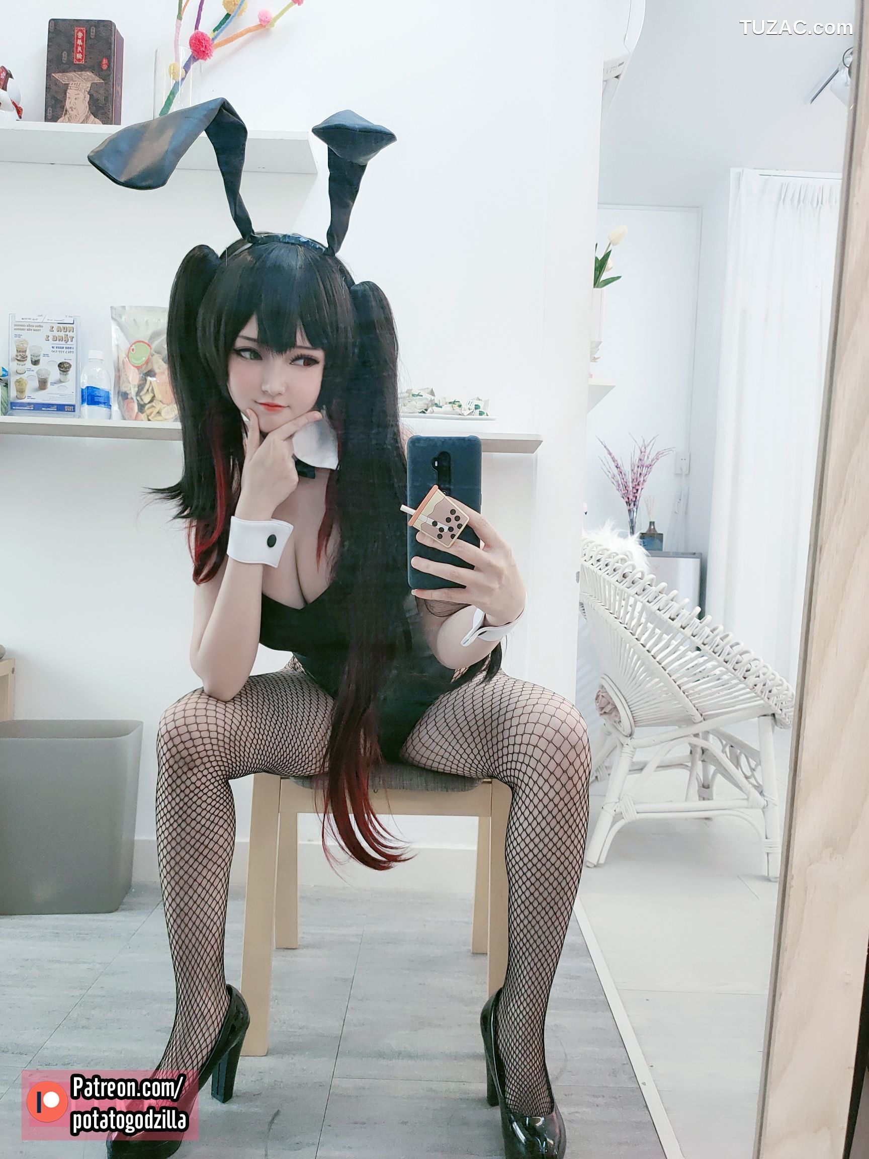 Potato-Godzilla-Kurumi-Tokisaki-Bunny-Girl