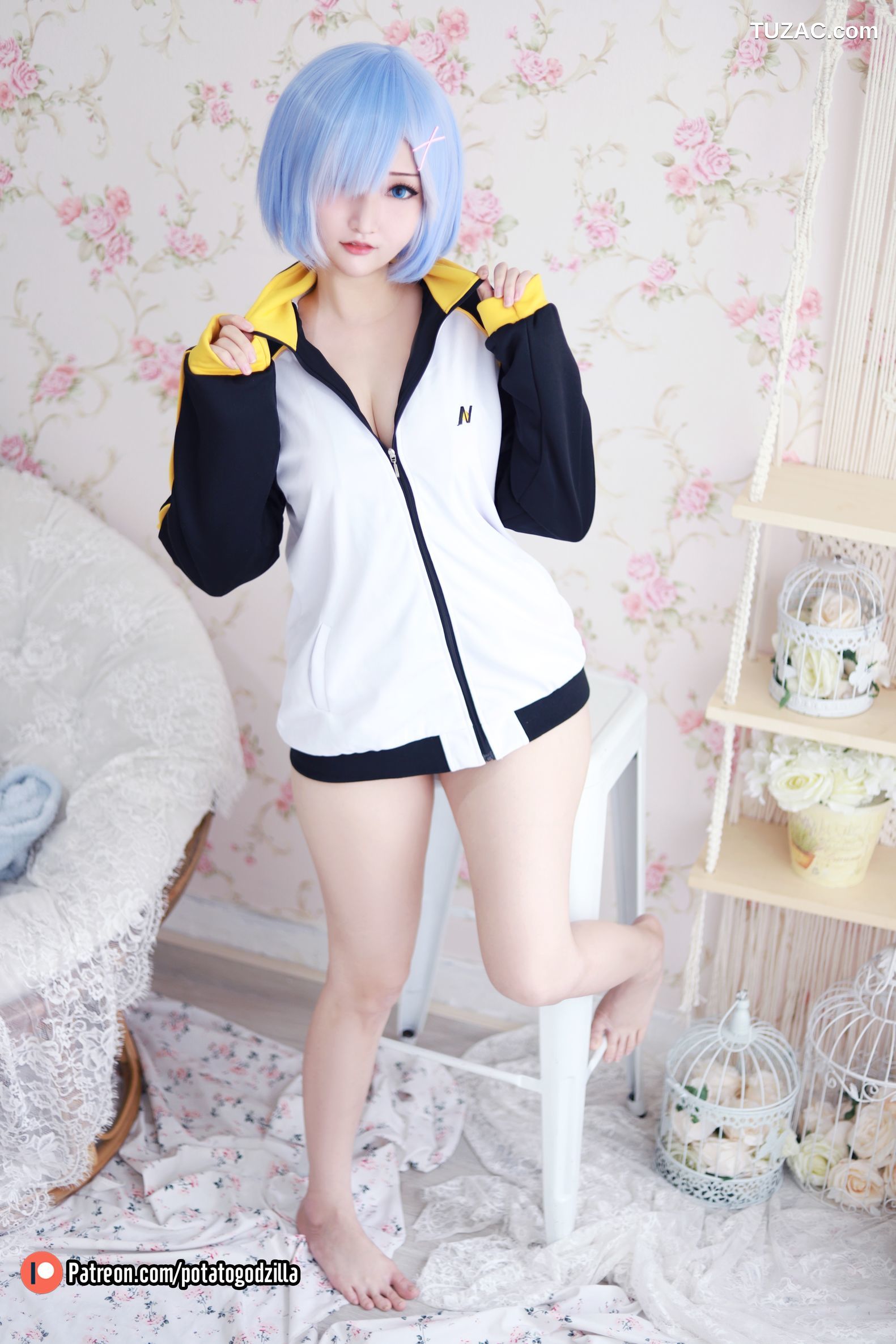 Potato-Godzilla-Rem-in-Subaru-Jacket