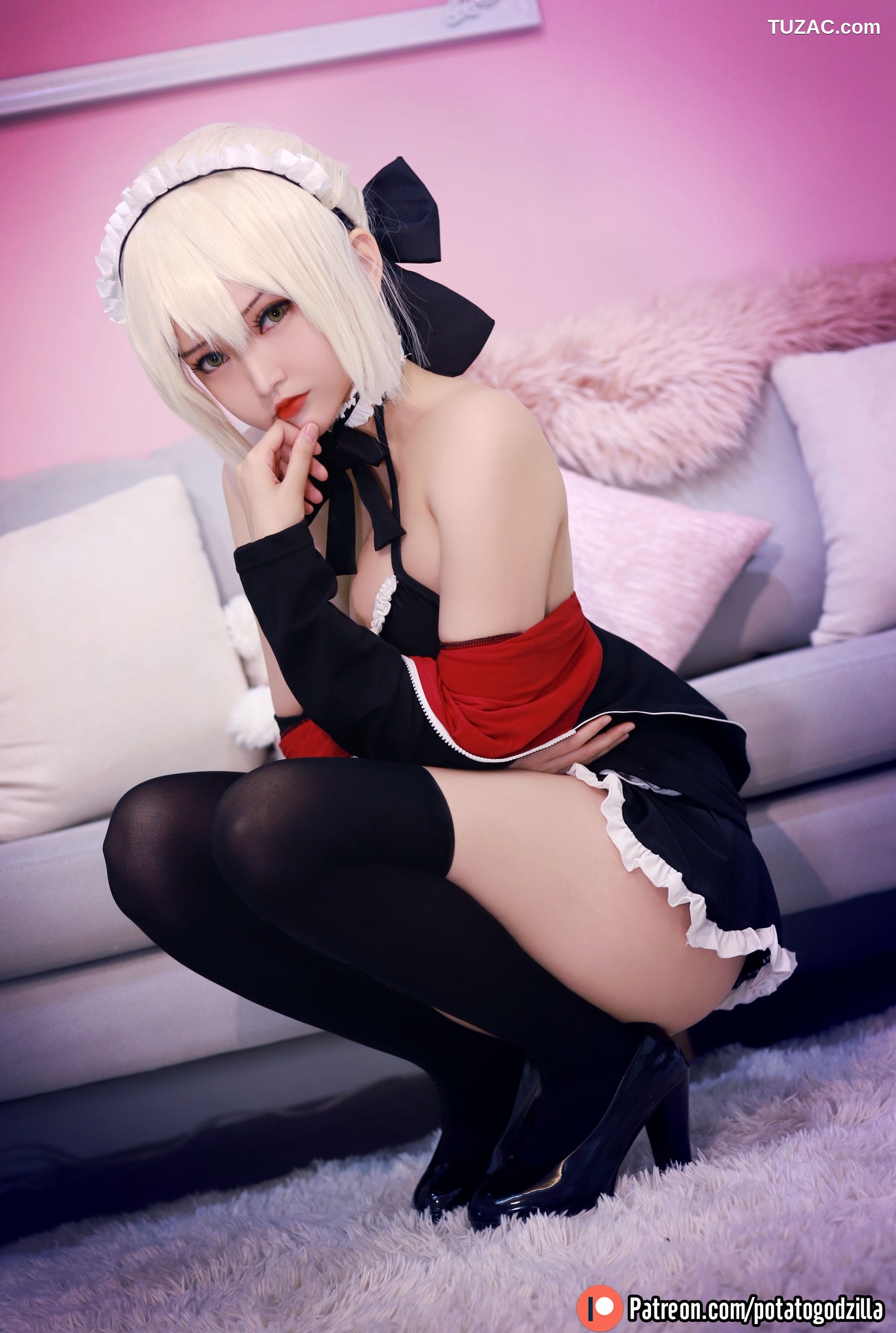 Potato-Godzilla-Saber-女仆装