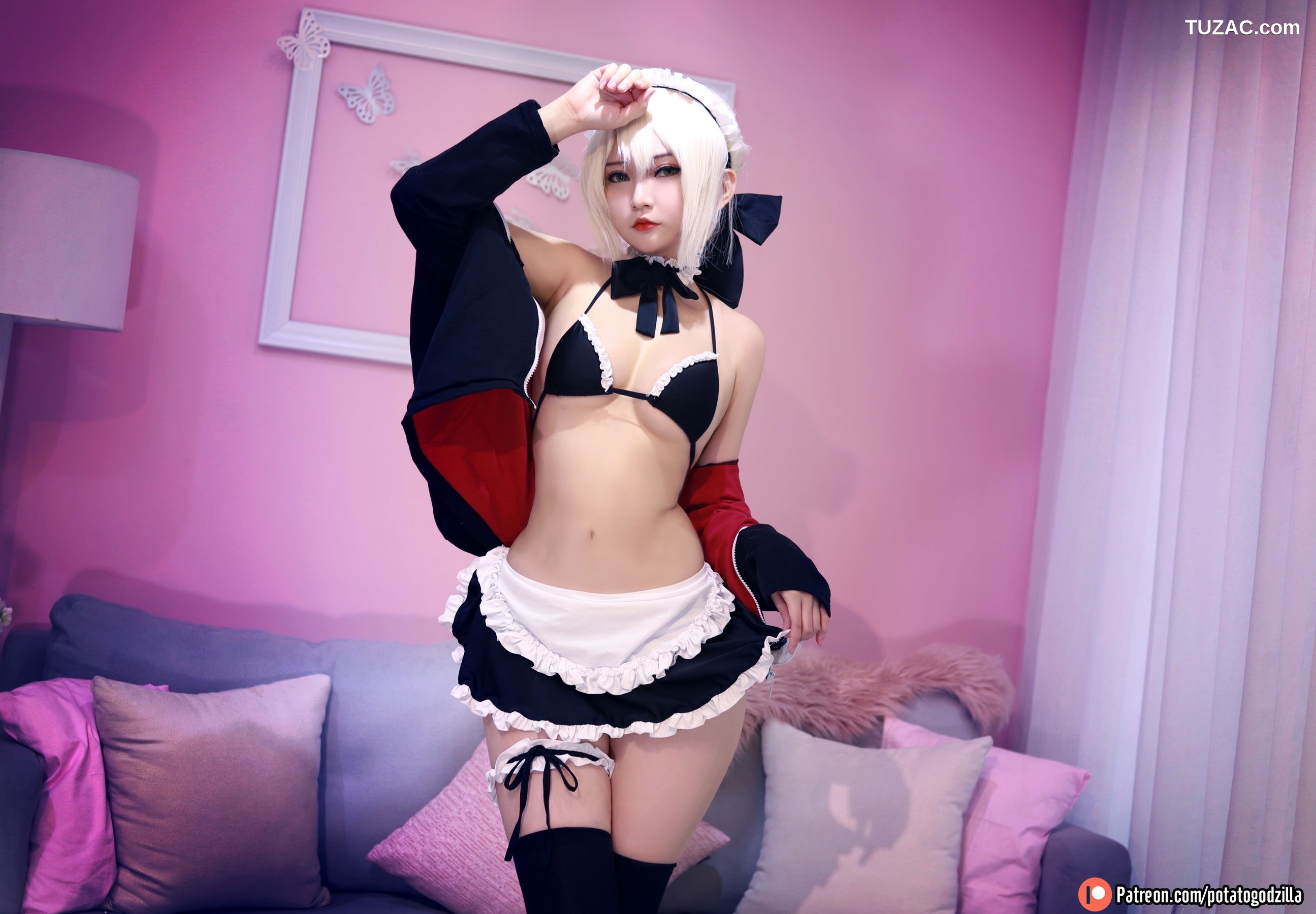 Potato-Godzilla-Saber-女仆装