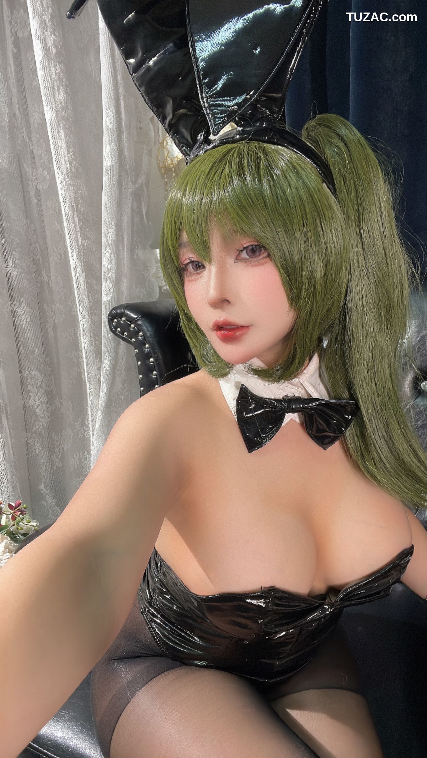 Sayo-Momo-《魔域英雄传说》-黑色兔女郎-Ubel-ユーベル-Black-Easter-Bunny