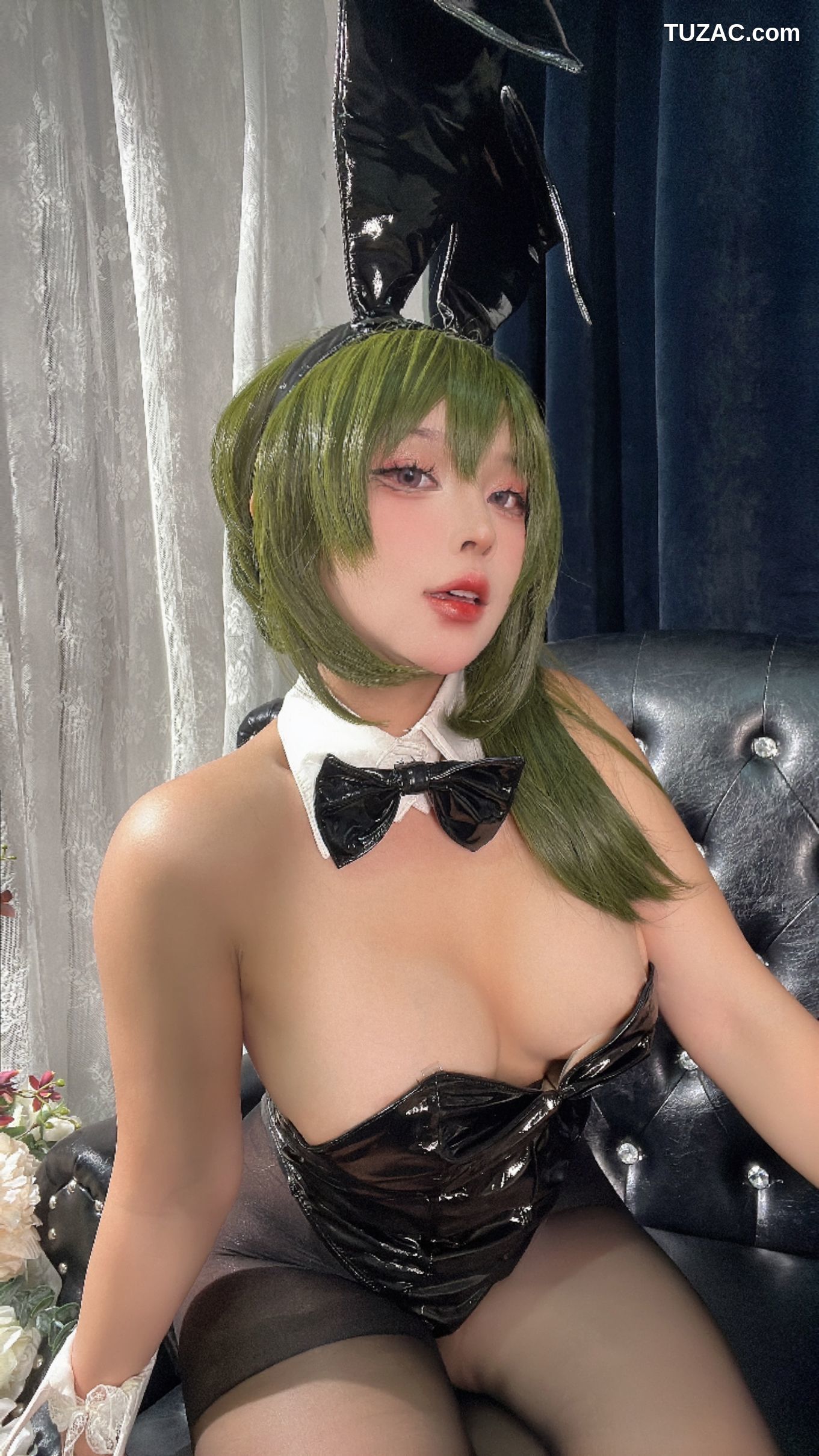 Sayo-Momo-《魔域英雄传说》-黑色兔女郎-Ubel-ユーベル-Black-Easter-Bunny