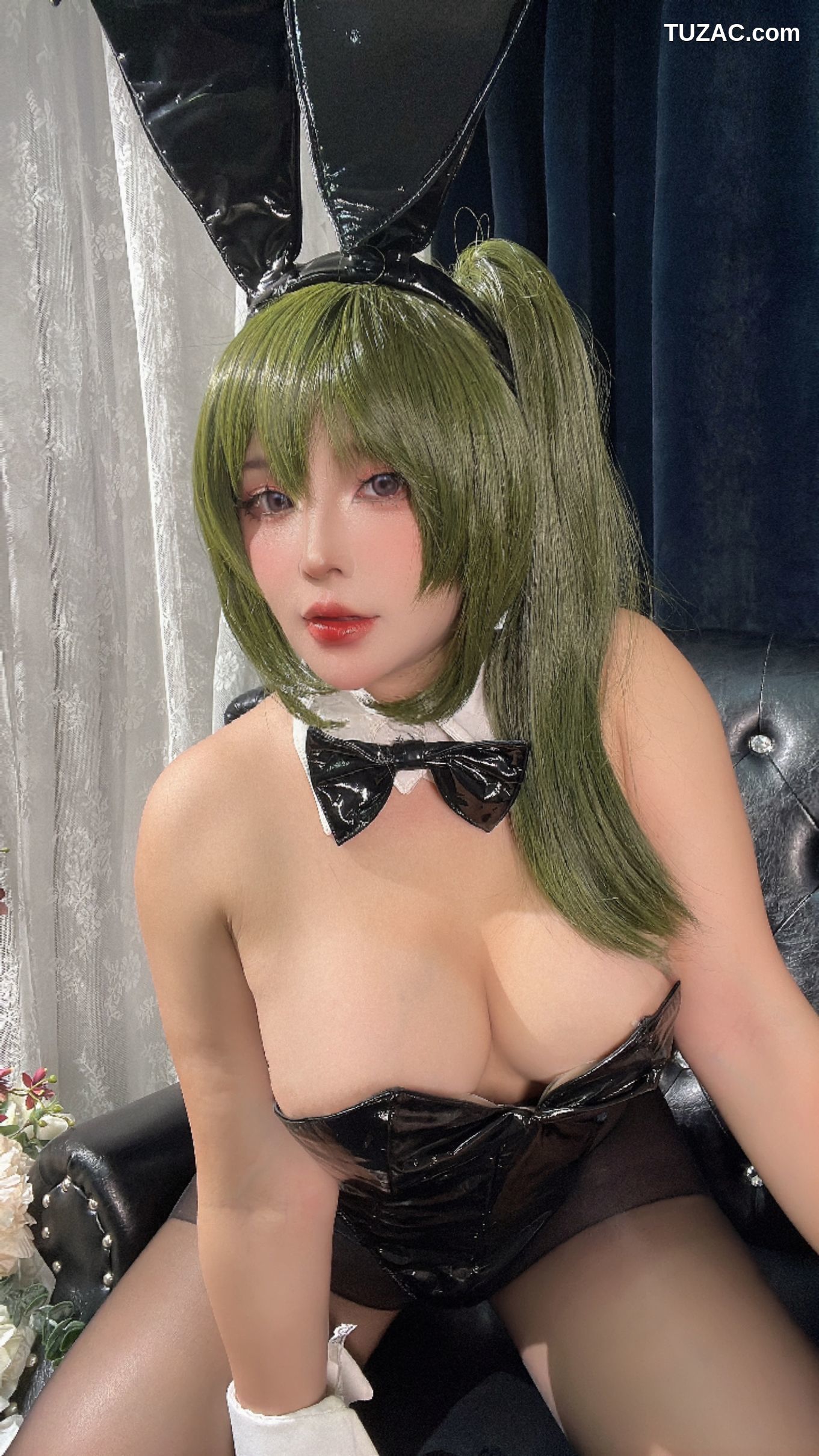 Sayo-Momo-《魔域英雄传说》-黑色兔女郎-Ubel-ユーベル-Black-Easter-Bunny